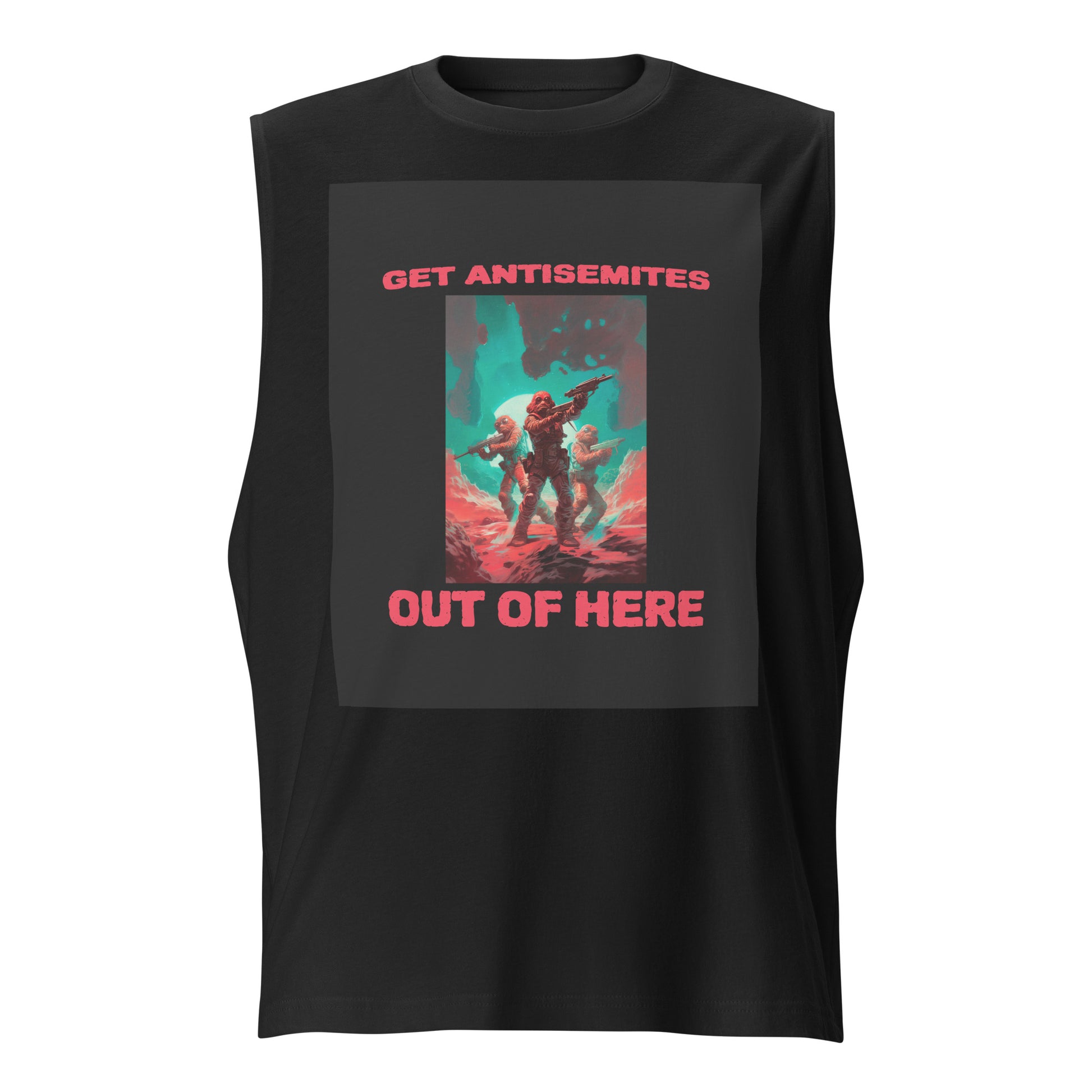 Get Alien Out | Antisemitism | Unisex Muscle Tank Top