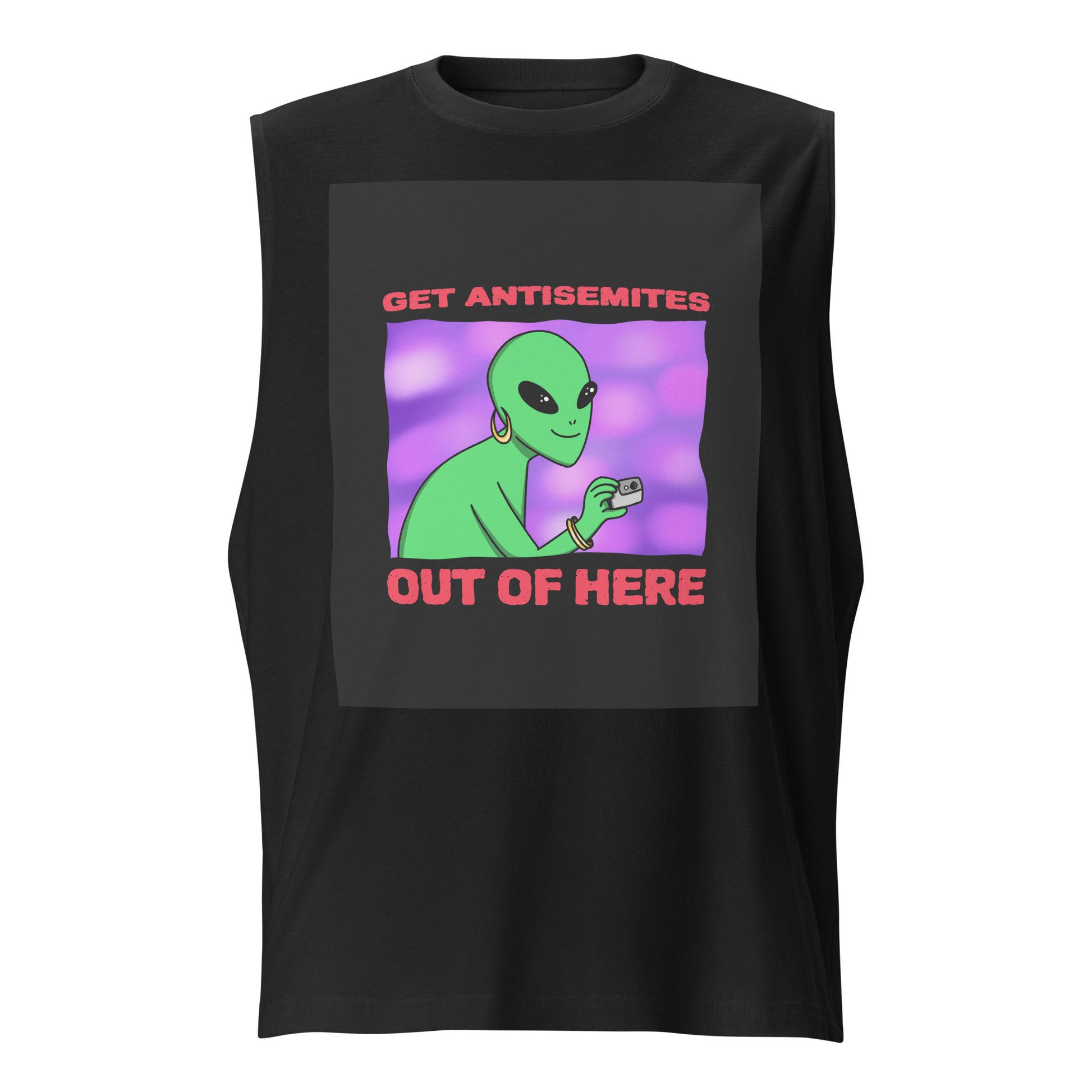 Get Alien Out | Antisemitism | Unisex Muscle Tank Top