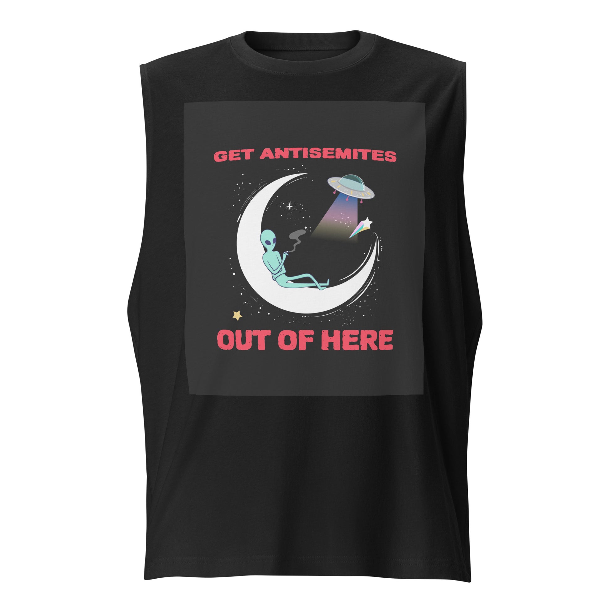 Get Alien Out | Antisemitism | Unisex Muscle Tank Top Jouparty