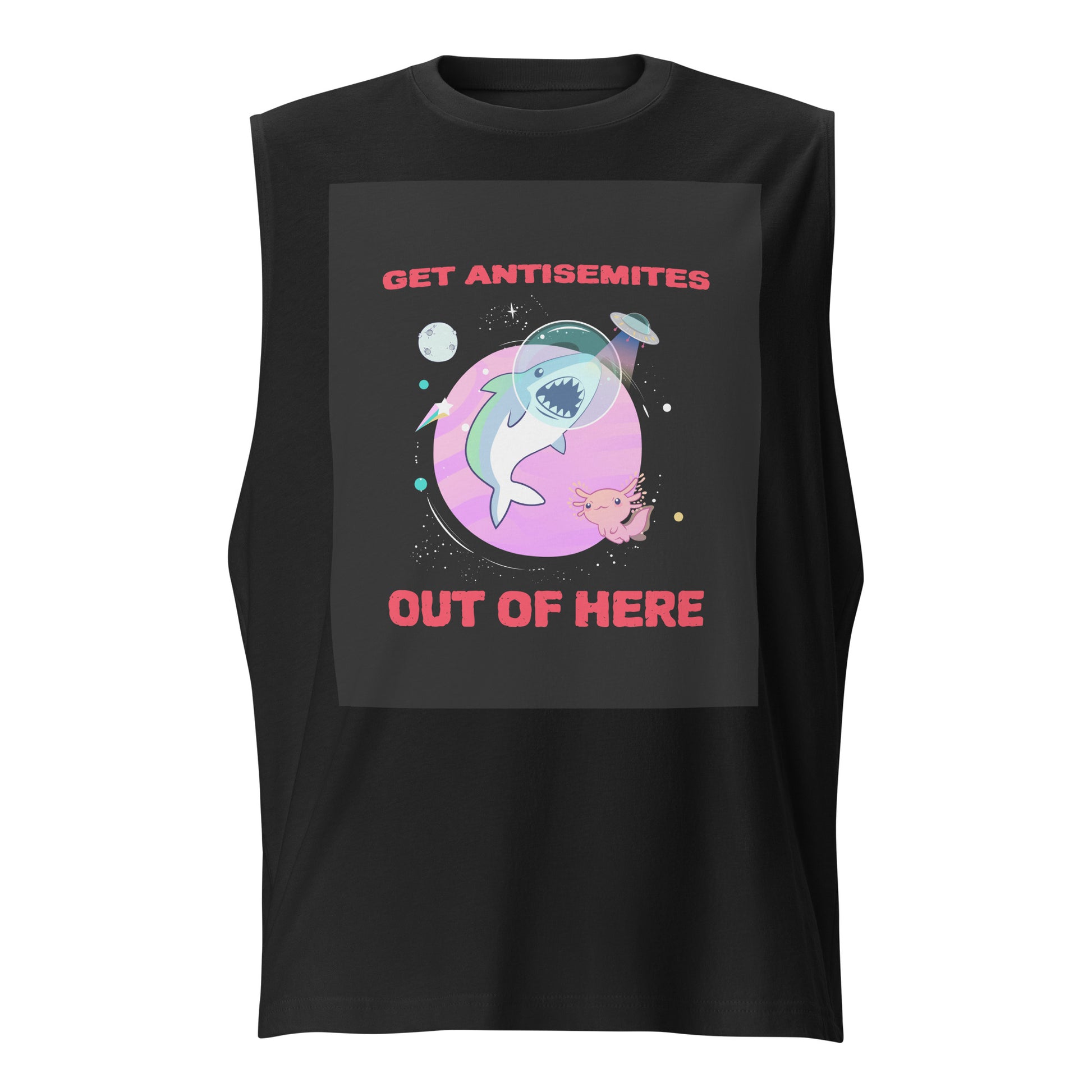 Get Alien Out | Antisemitism | Unisex Muscle Tank Top Jouparty