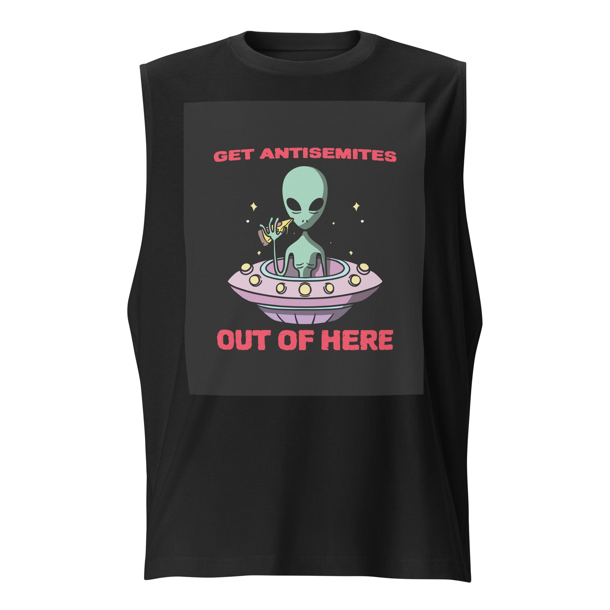 Get Alien Out | Antisemitism | Unisex Muscle Tank Top Jouparty