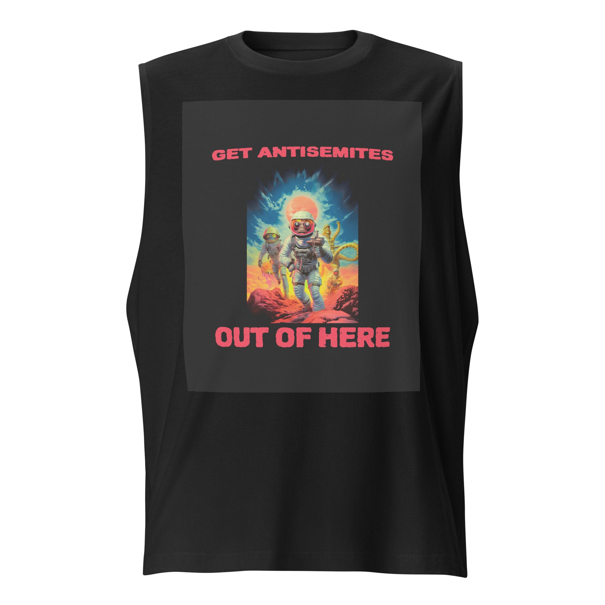 Get Alien Out | Antisemitism | Unisex Muscle Tank Top Jouparty