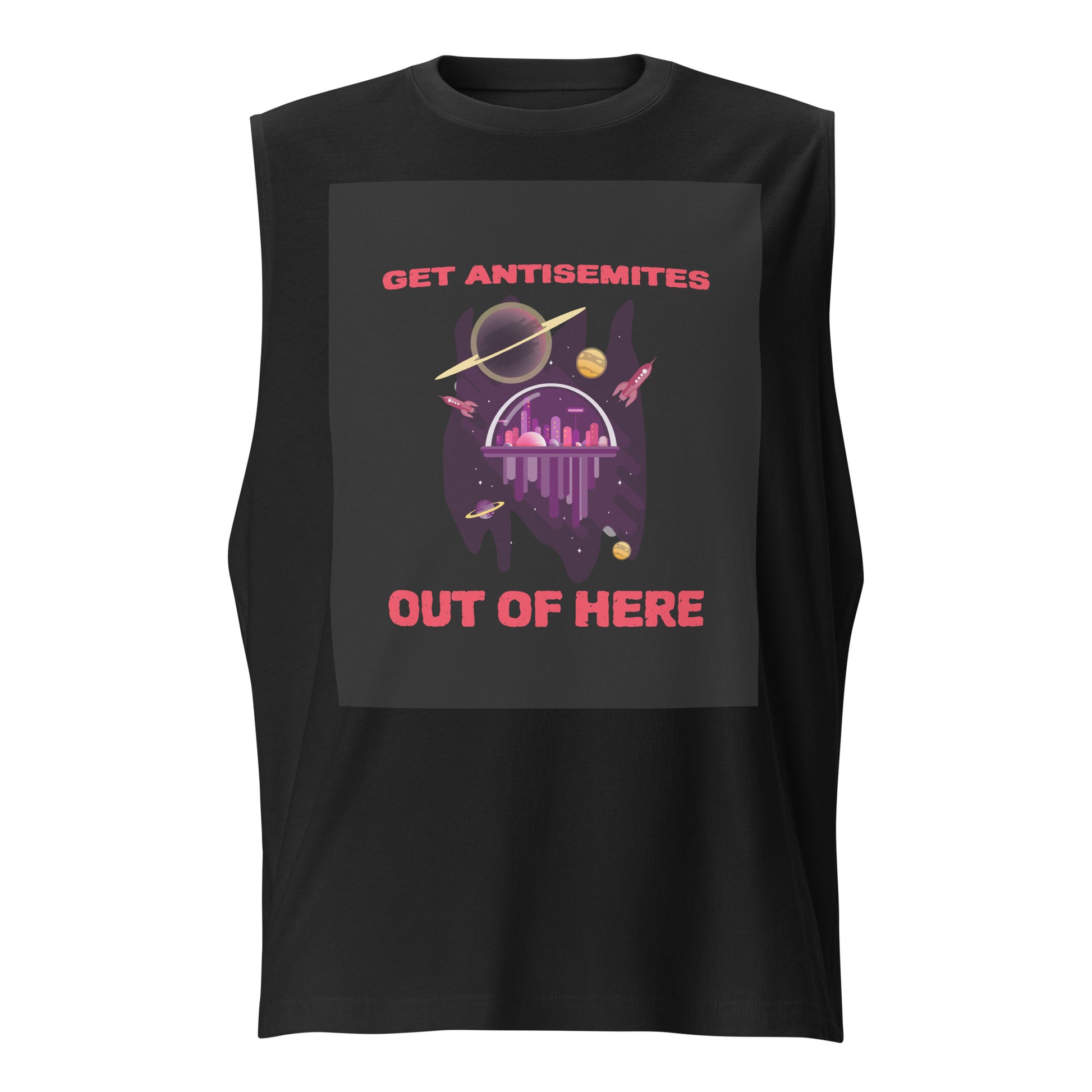 Get Alien Out | Antisemitism | Unisex Muscle Tank Top Jouparty