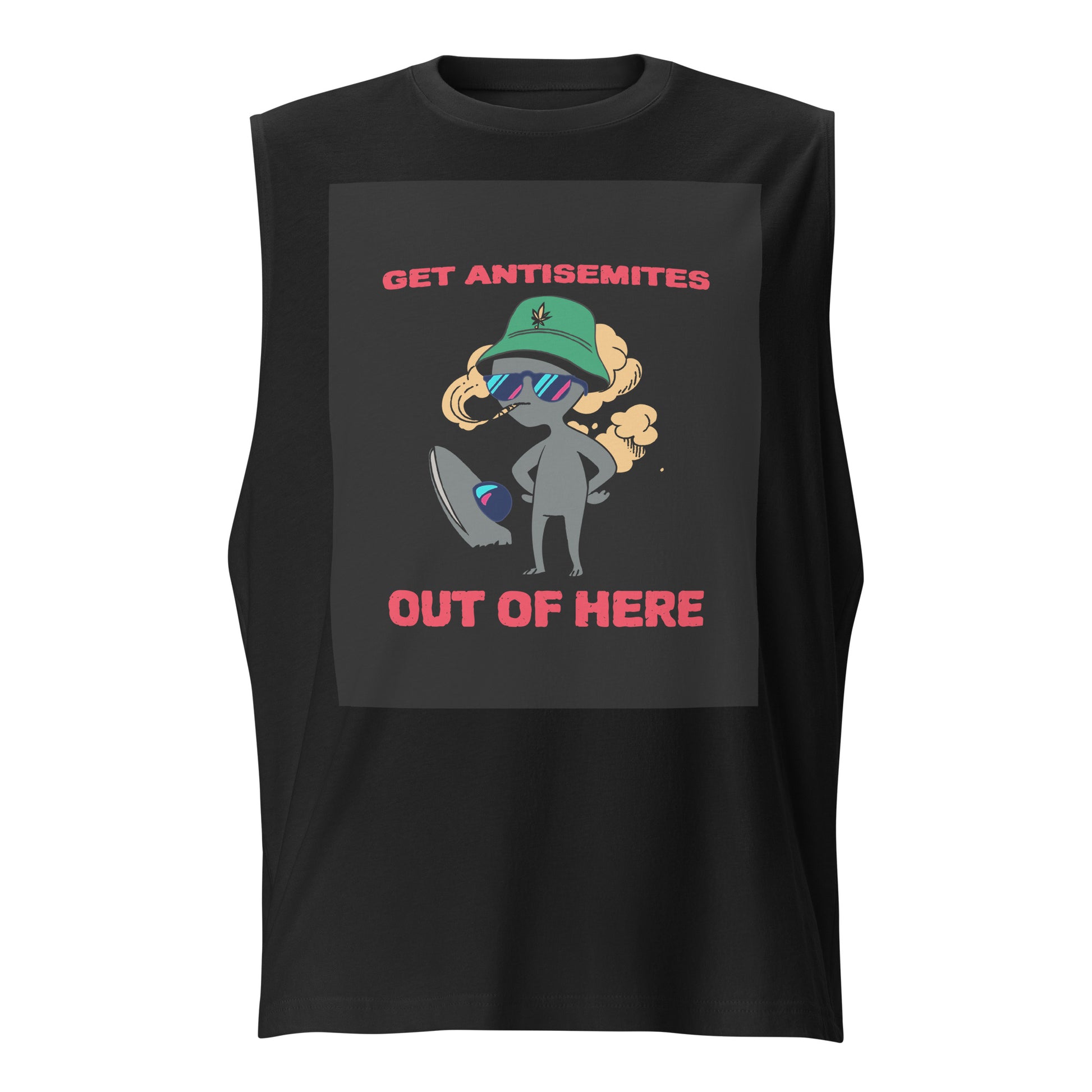 Get Alien Out | Antisemitism | Unisex Muscle Tank Top Jouparty