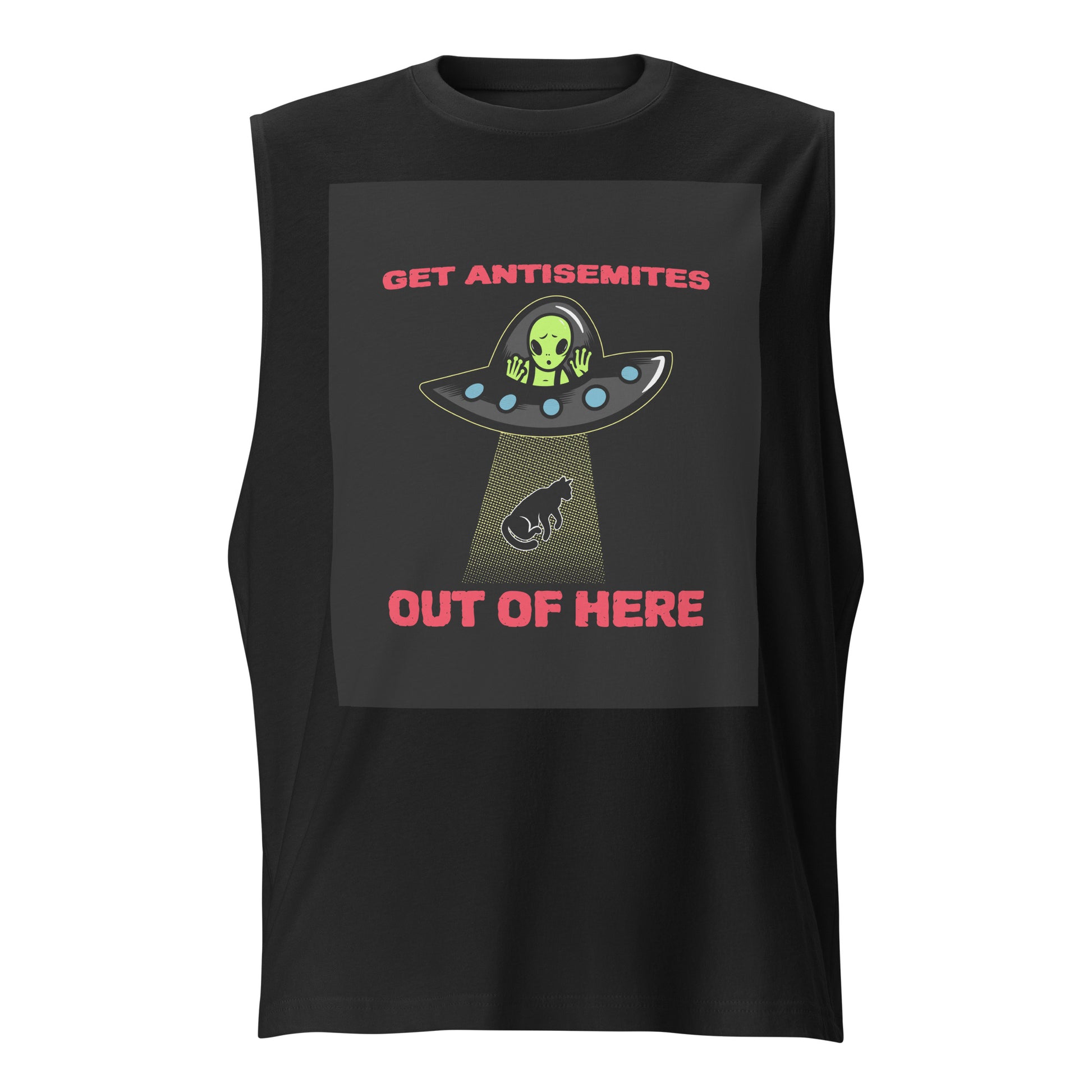 Get Alien Out | Antisemitism | Unisex Muscle Tank Top Jouparty