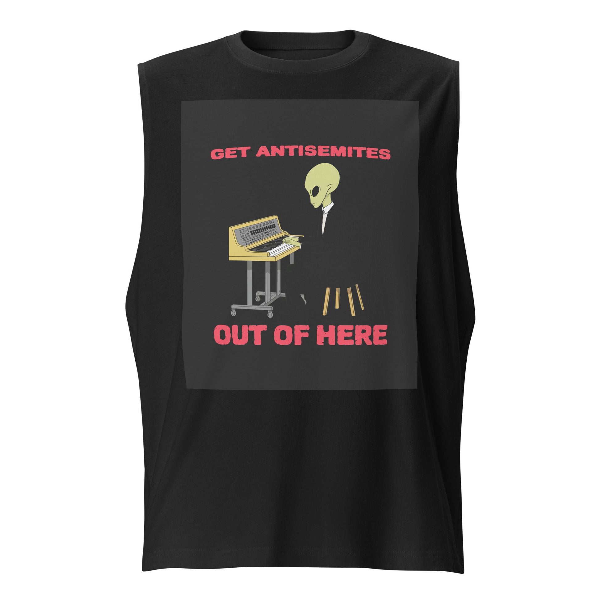 Get Alien Out | Antisemitism | Unisex Muscle Tank Top Jouparty