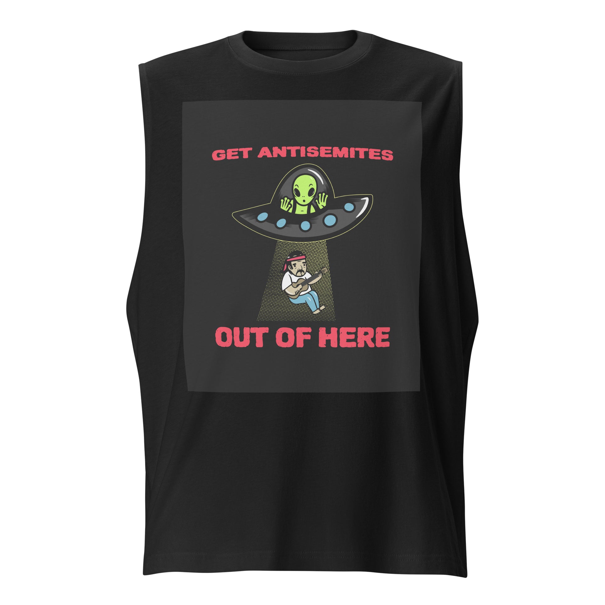 Get Alien Out | Antisemitism | Unisex Muscle Tank Top Jouparty