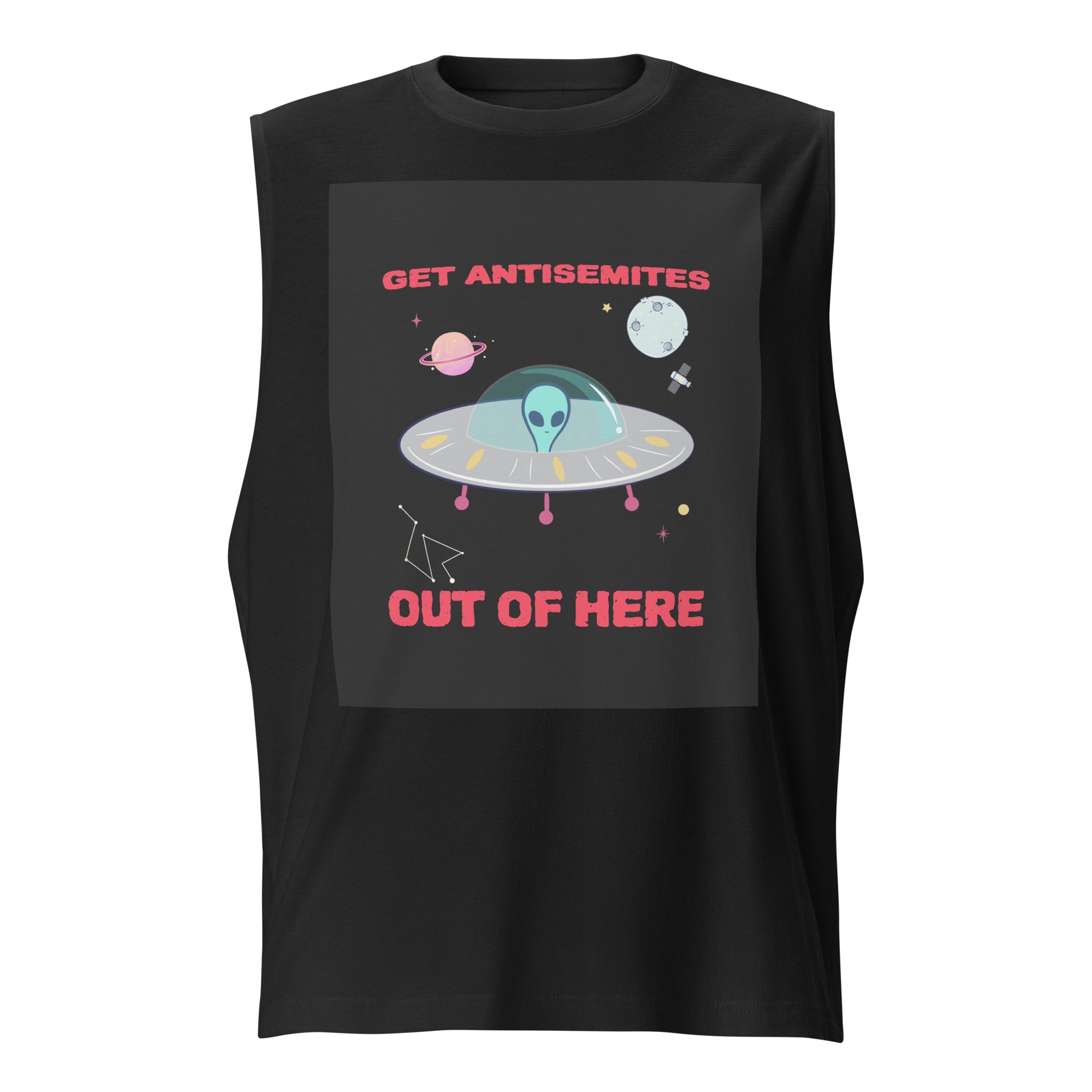 Get Alien Out | Antisemitism | Unisex Muscle Tank Top