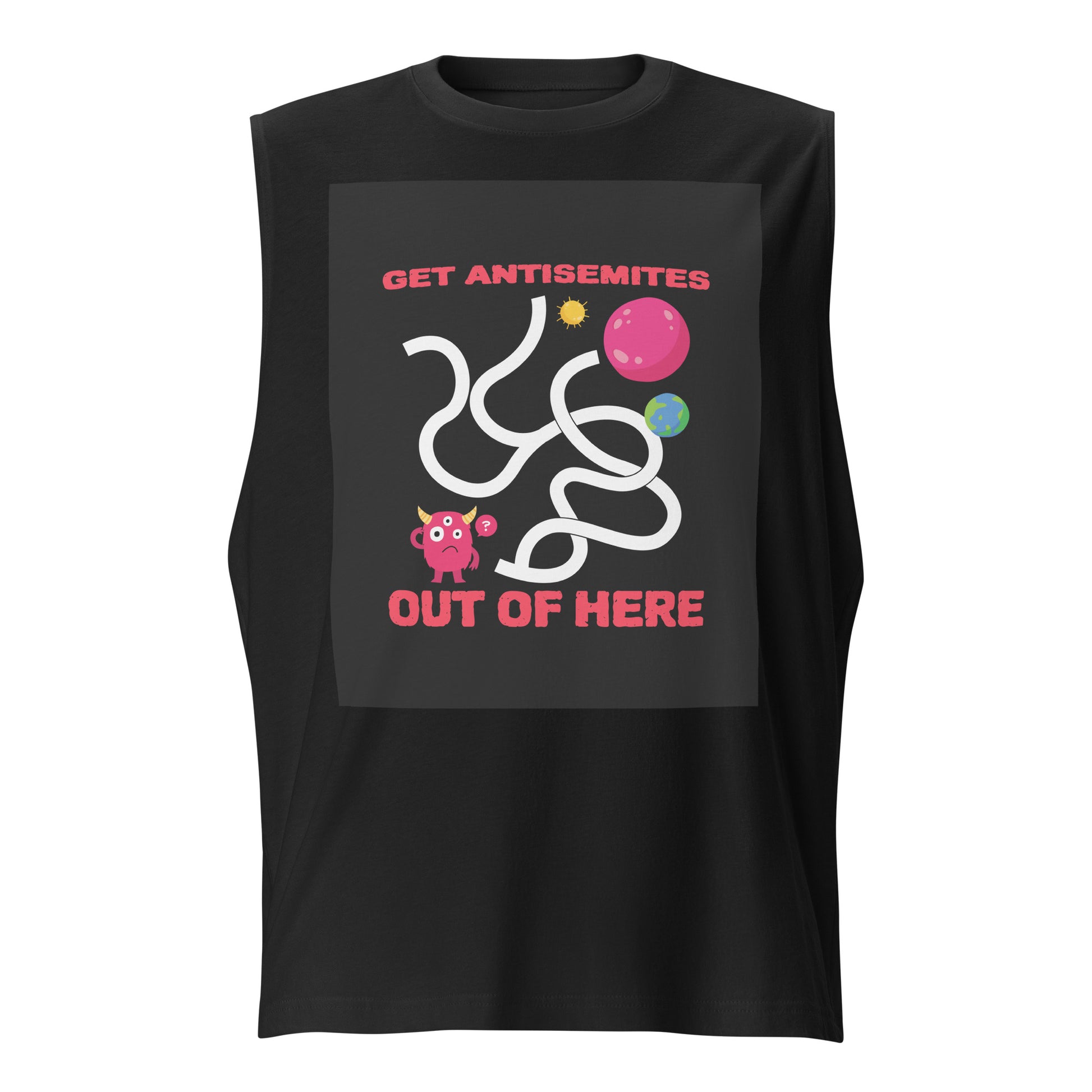 Get Alien Out | Antisemitism | Unisex Muscle Tank Top Jouparty