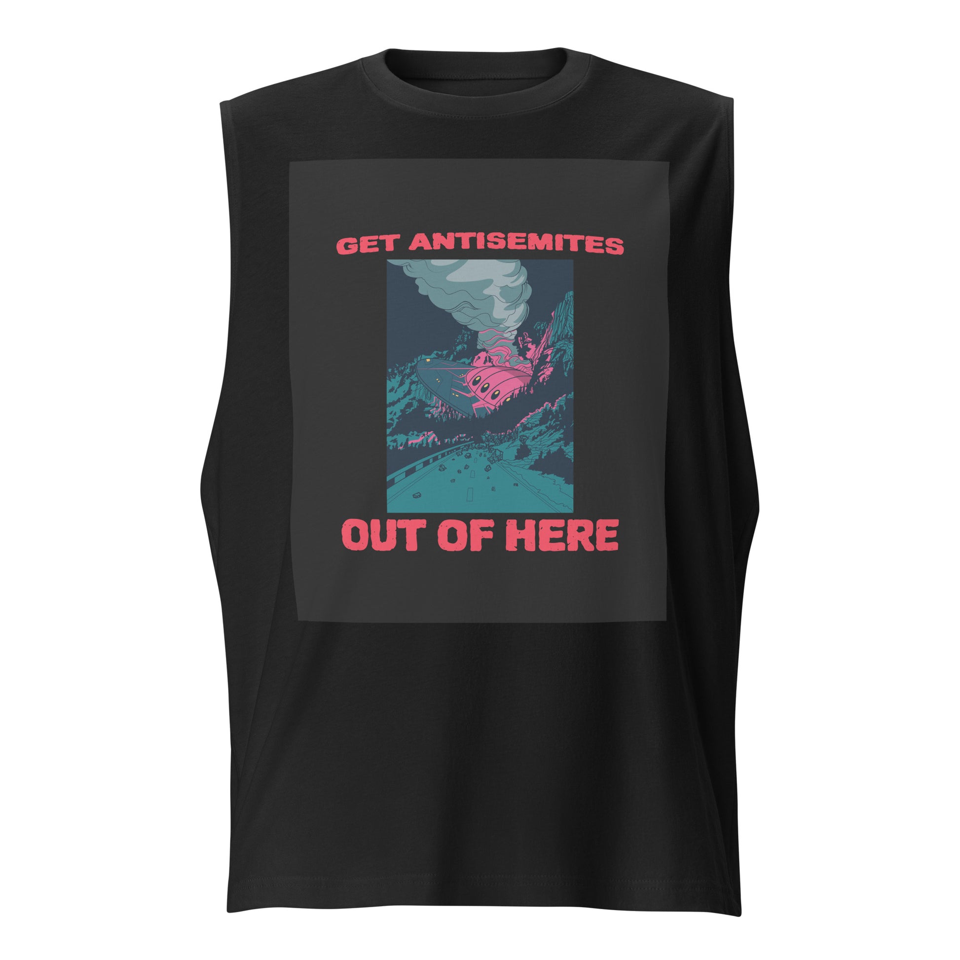 Get Alien Out | Antisemitism | Unisex Muscle Tank Top Jouparty
