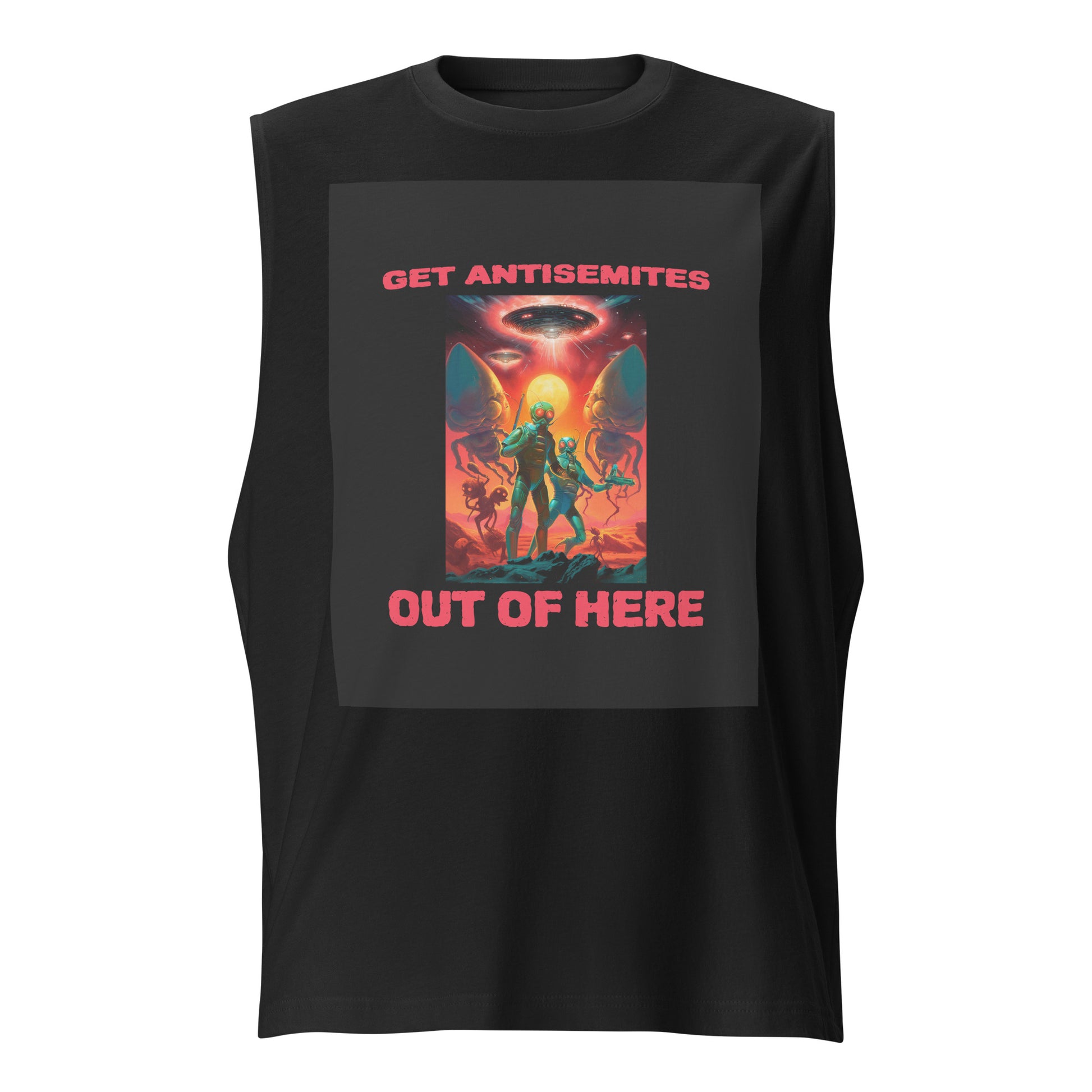 Get Alien Out | Antisemitism | Unisex Muscle Tank Top