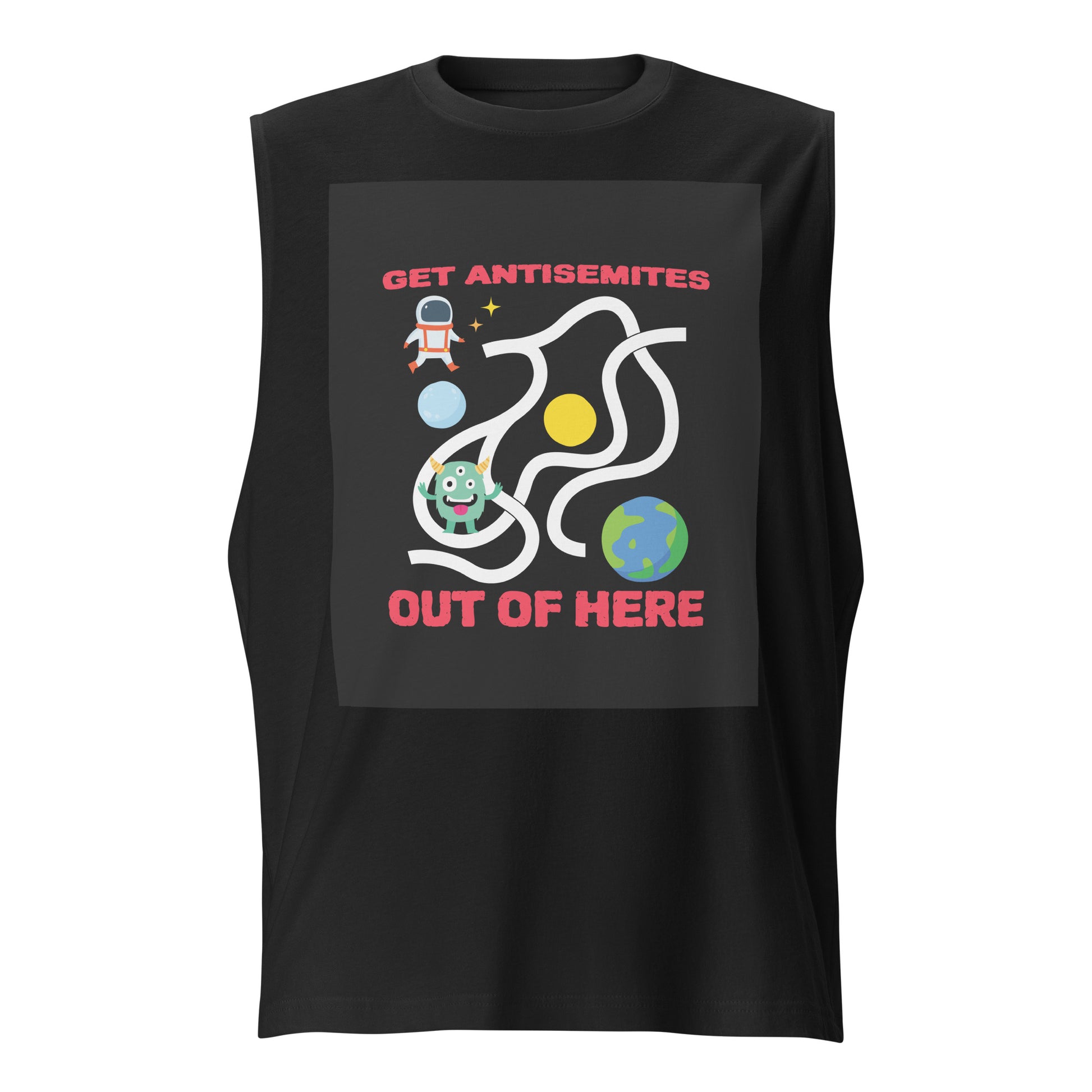 Get Alien Out | Antisemitism | Unisex Muscle Tank Top Jouparty