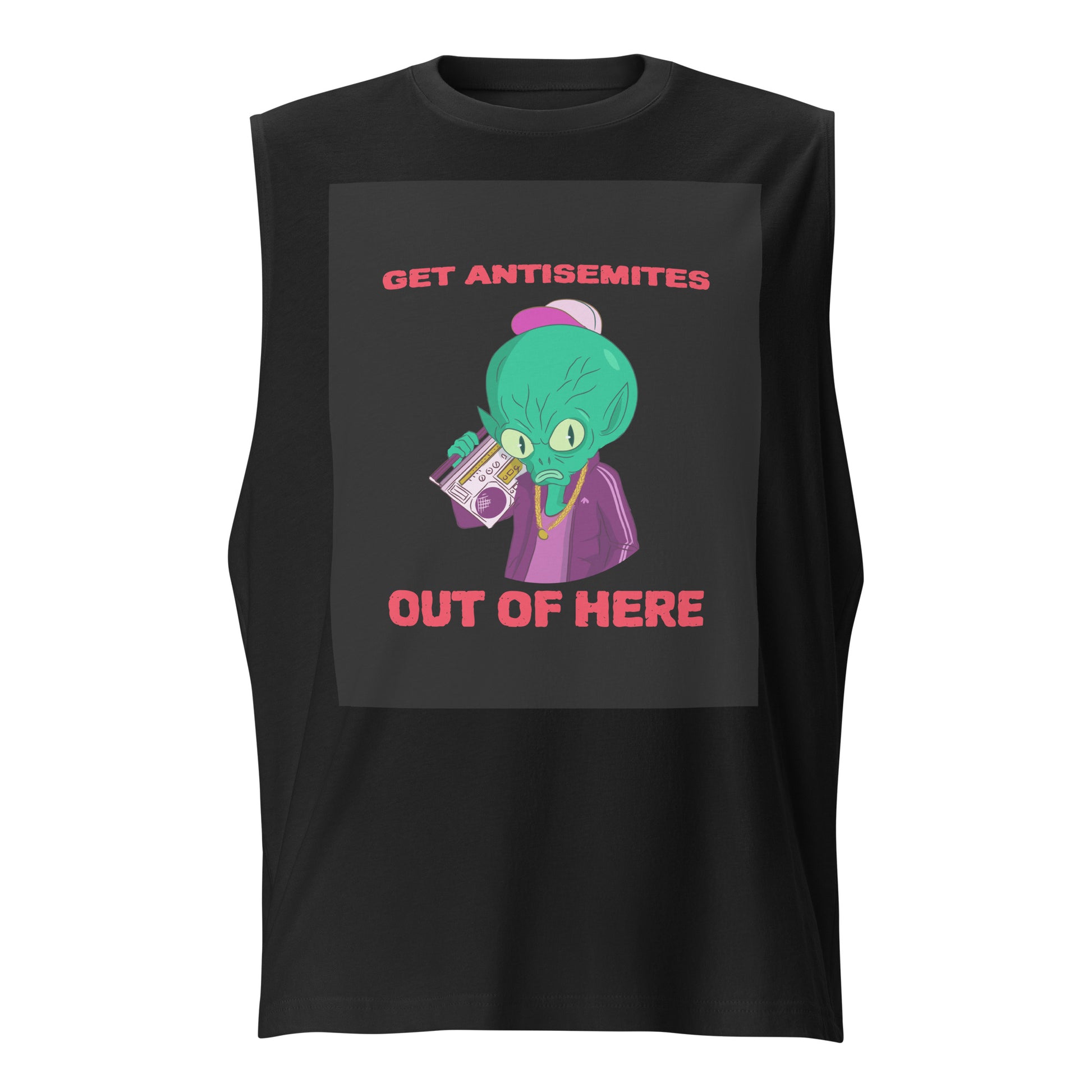 Get Alien Out | Antisemitism | Unisex Muscle Tank Top Jouparty
