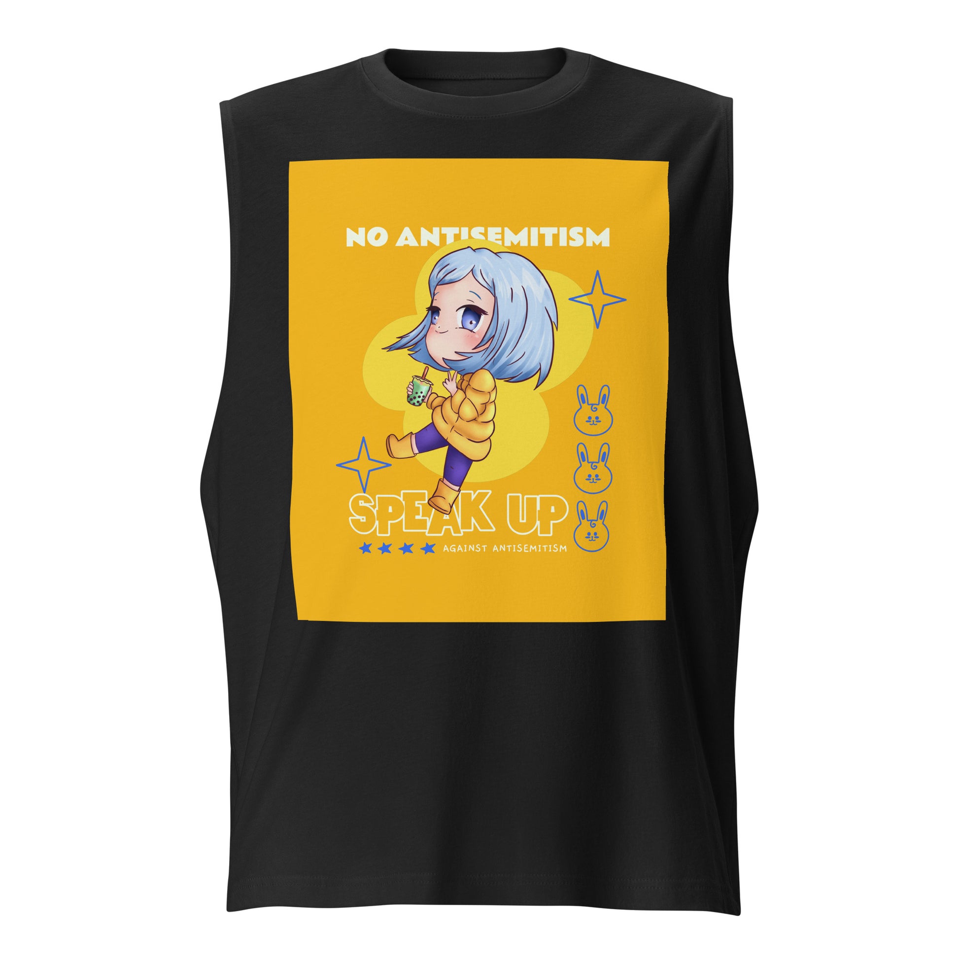 Speak Up | Antisemitism | Unisex Muscle Tank Top Jouparty