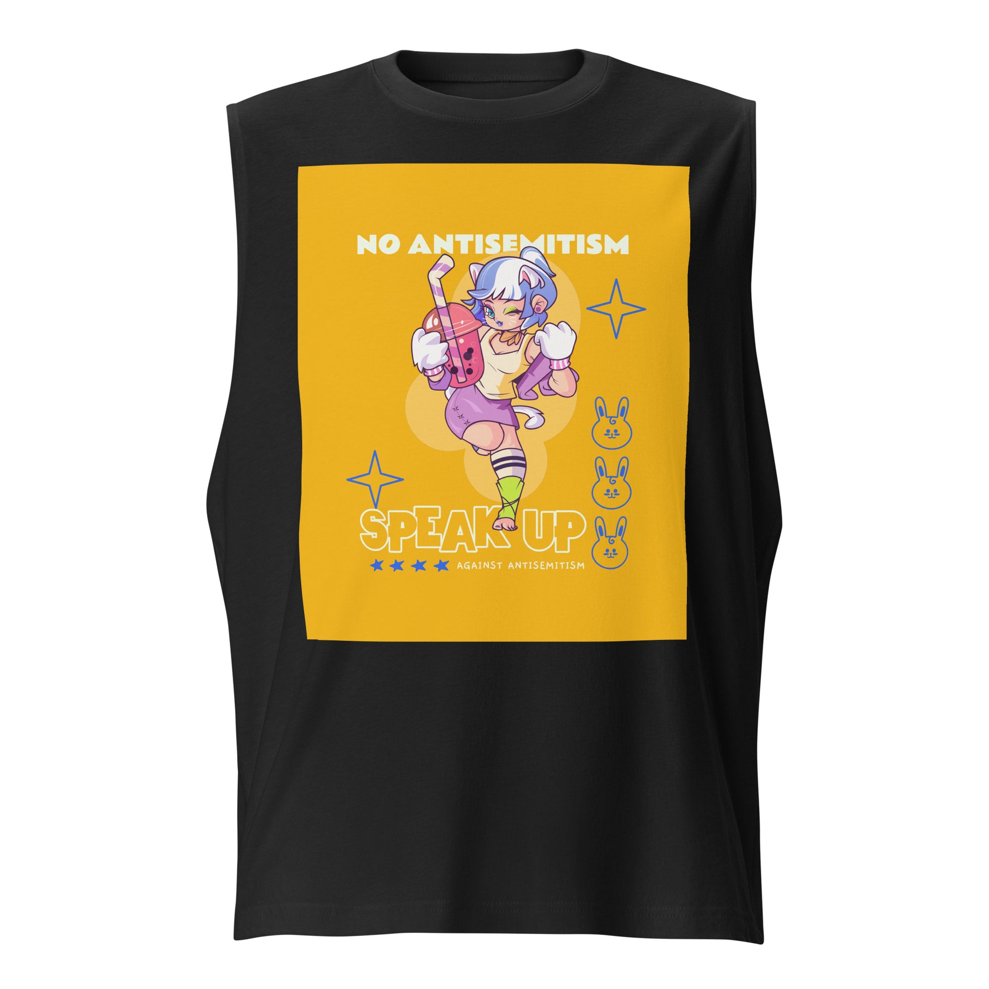 Speak Up | Antisemitism | Unisex Muscle Tank Top Jouparty
