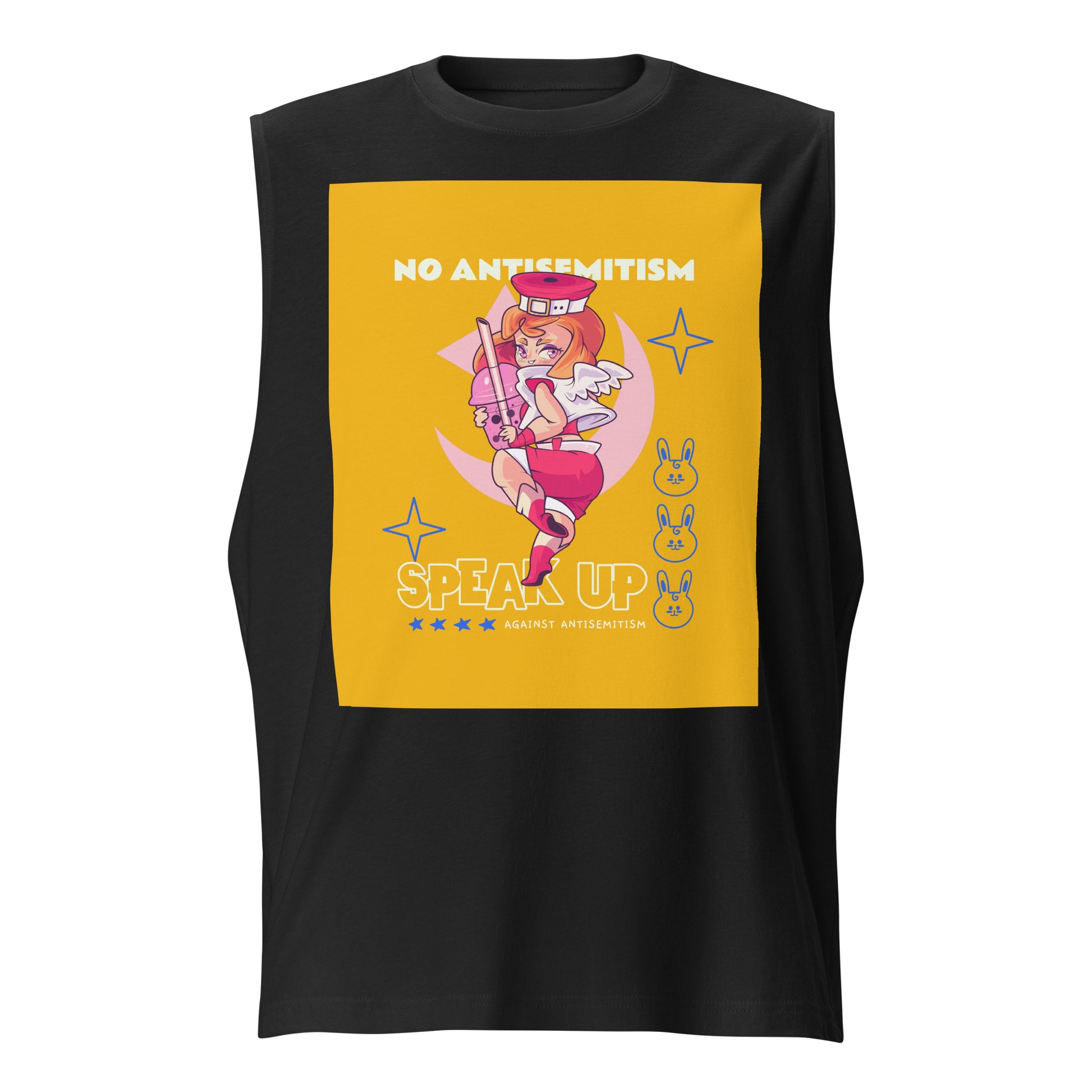 Speak Up | Antisemitism | Unisex Muscle Tank Top Jouparty