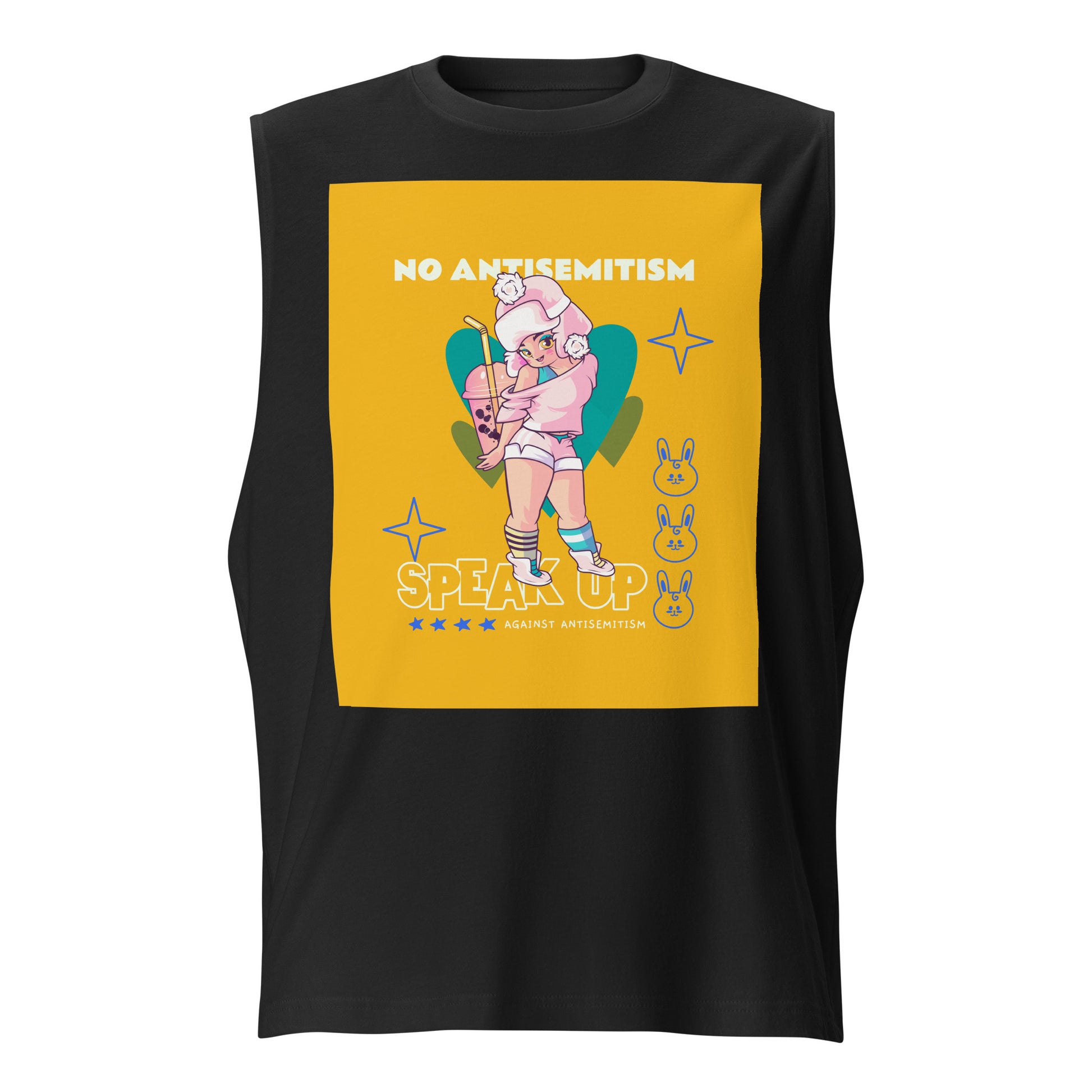 Speak Up | Antisemitism | Unisex Muscle Tank Top Jouparty