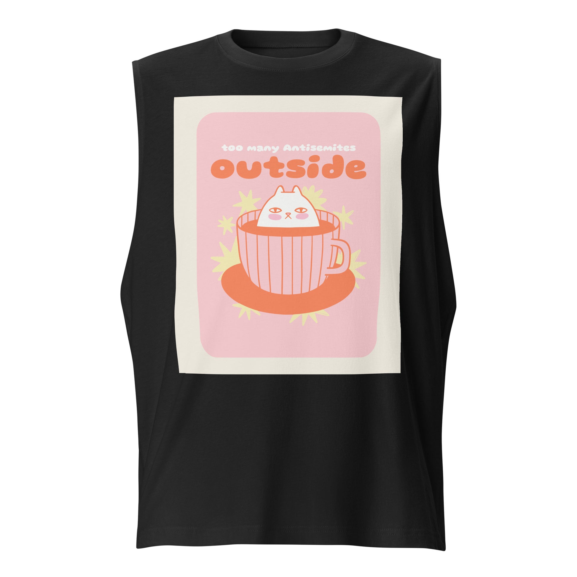 Too Many Antisemites Outside | Unisex Muscle Tank Top