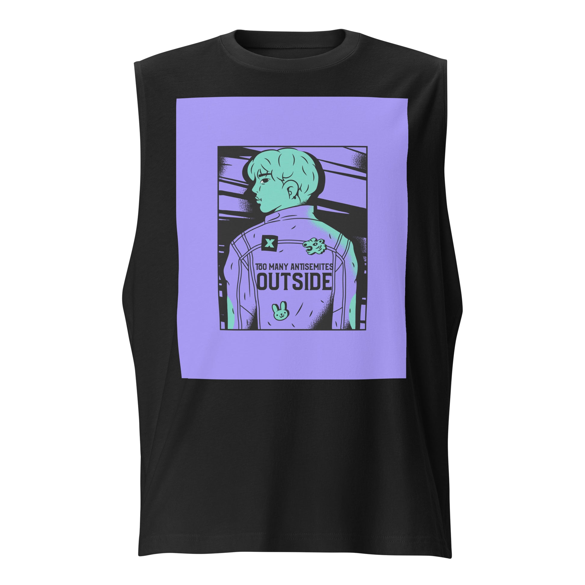 Too Many Antisemites Outside | Unisex Muscle Tank Top