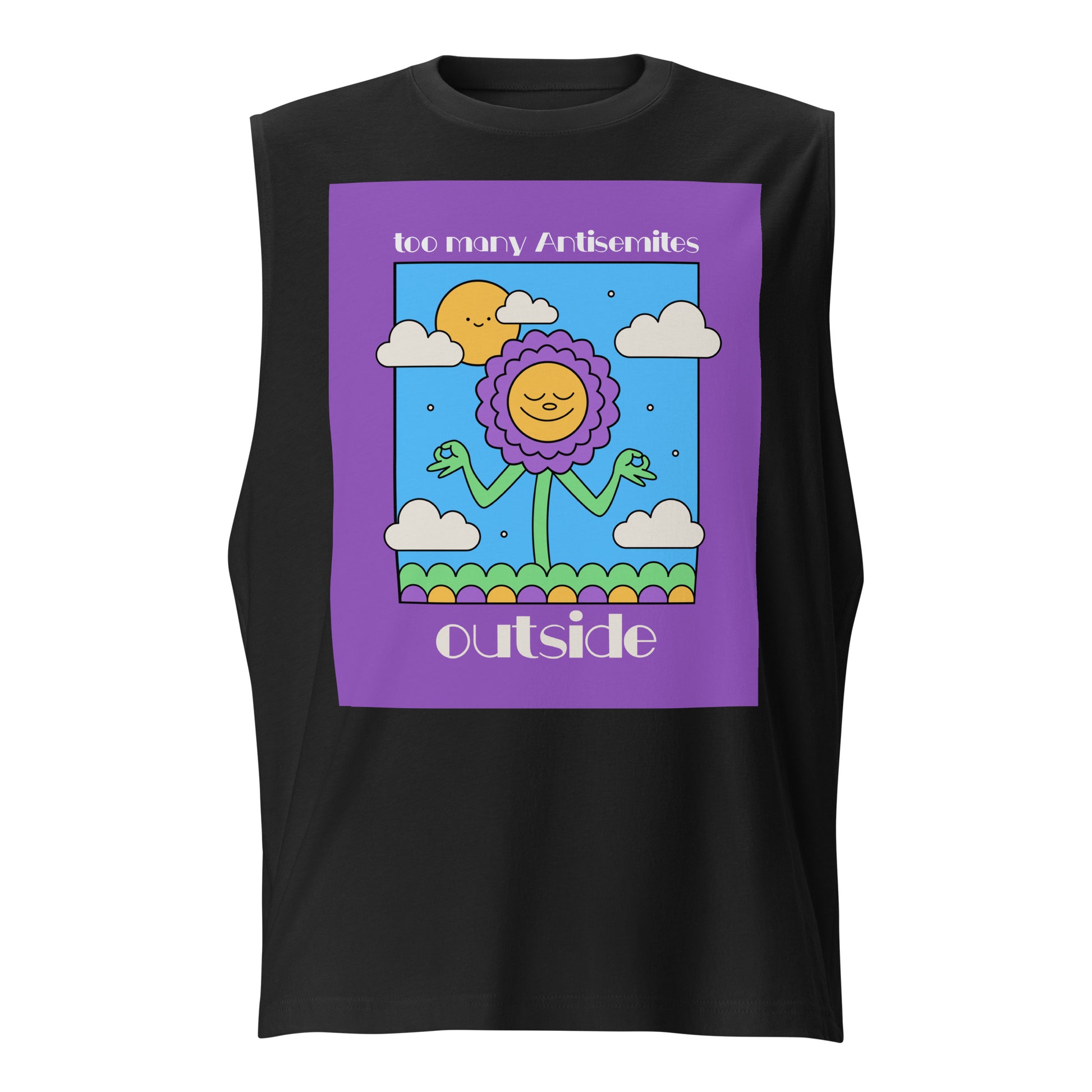 Too Many Antisemites Outside | Unisex Muscle Tank Top Jouparty