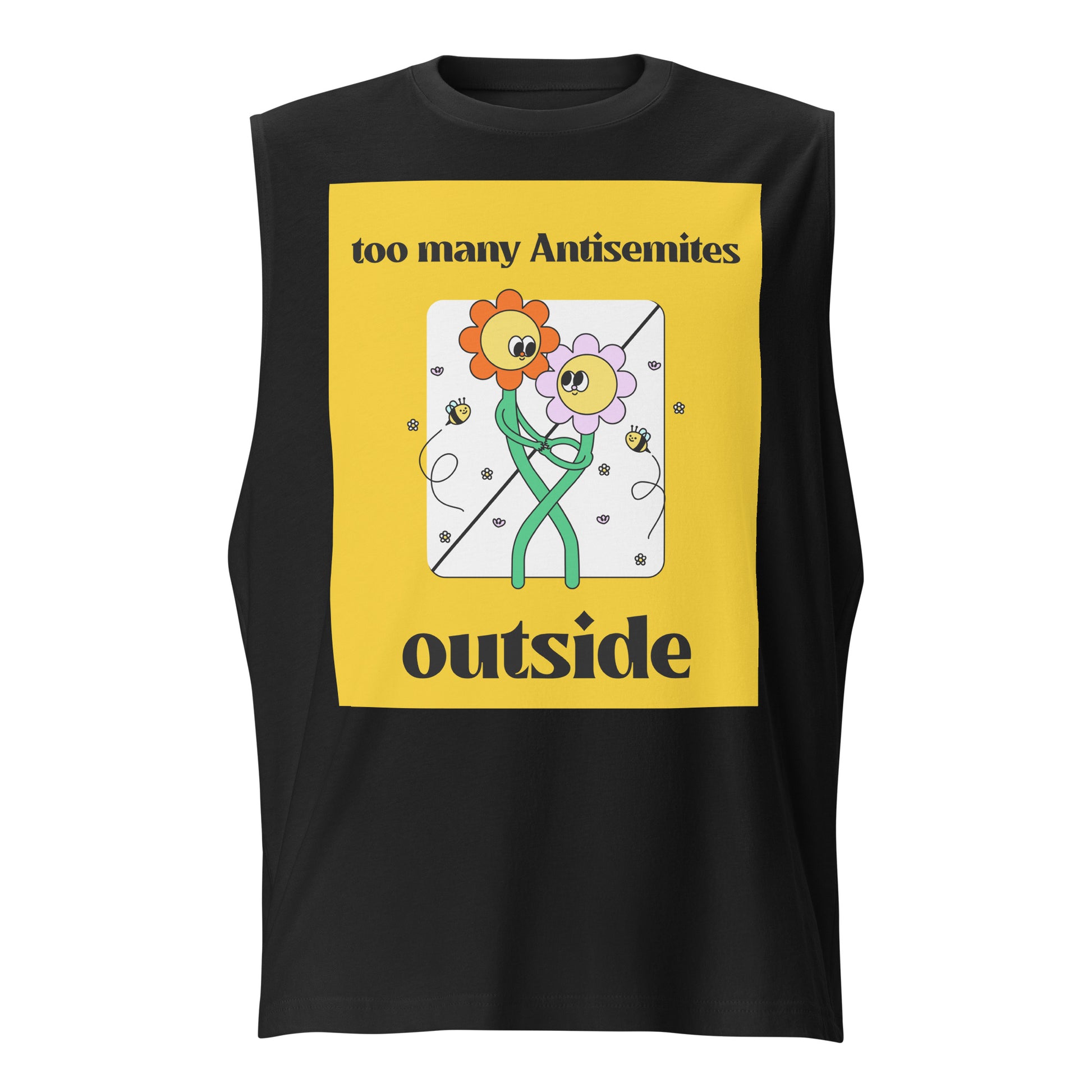 Too Many Antisemites Outside | Unisex Muscle Tank Top