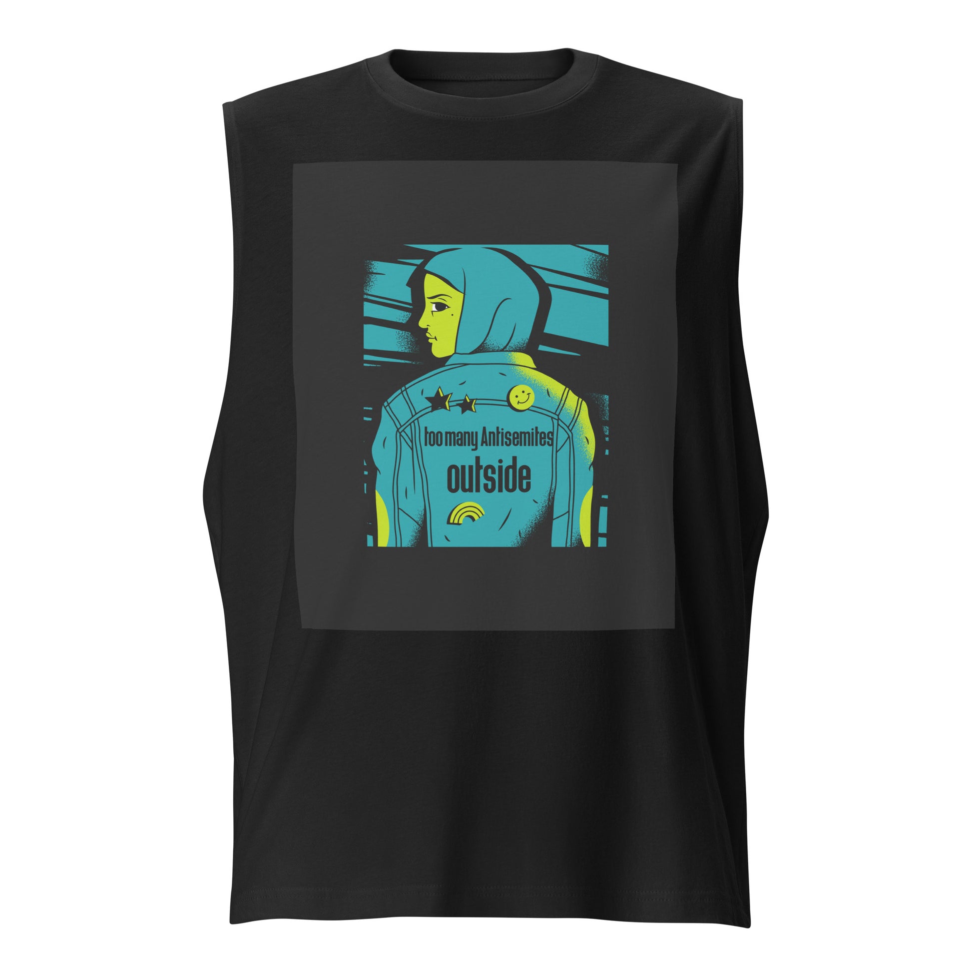 Too Many Antisemites Outside | Unisex Muscle Tank Top Jouparty