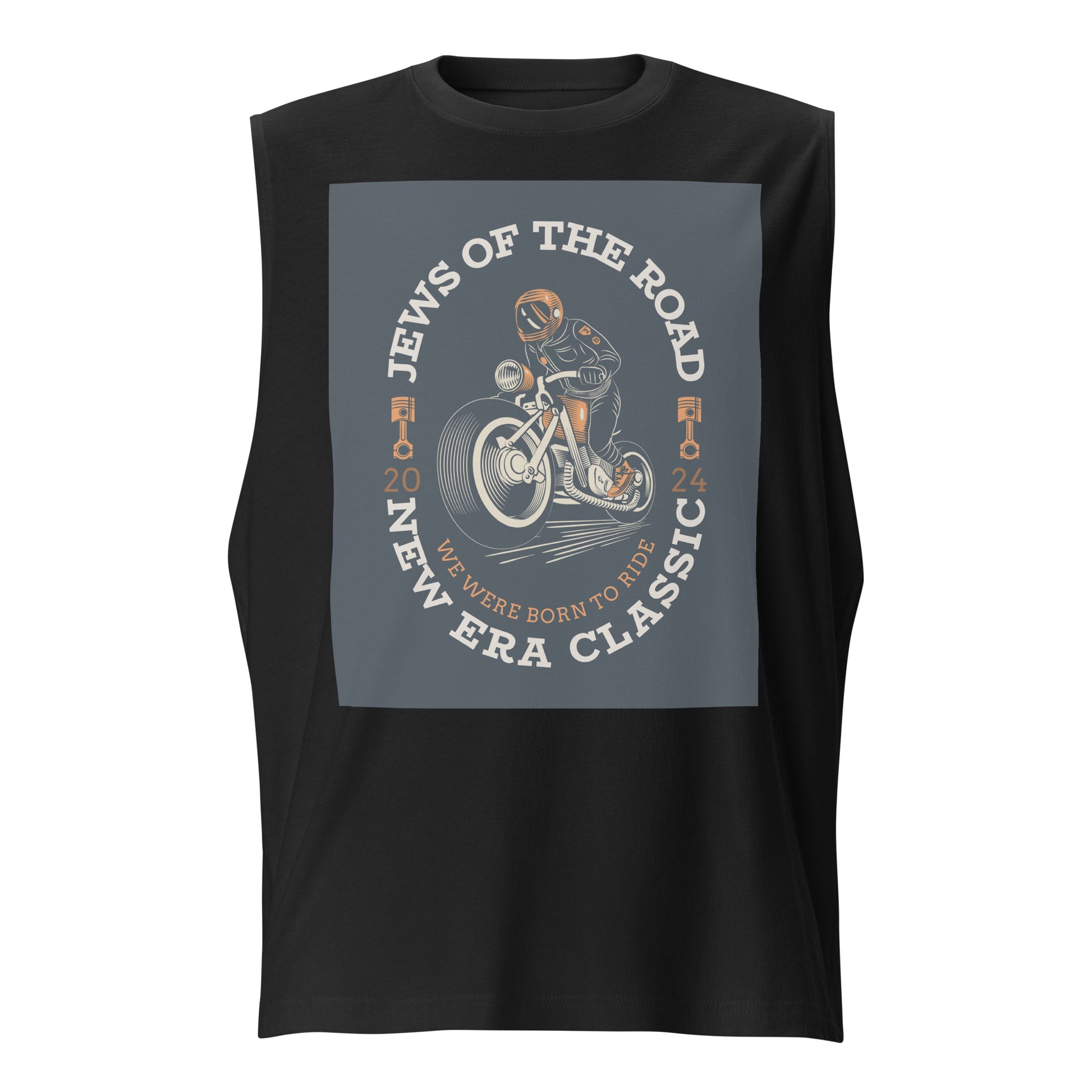 Biker Road | Jews | Unisex Muscle Tank Top Jouparty