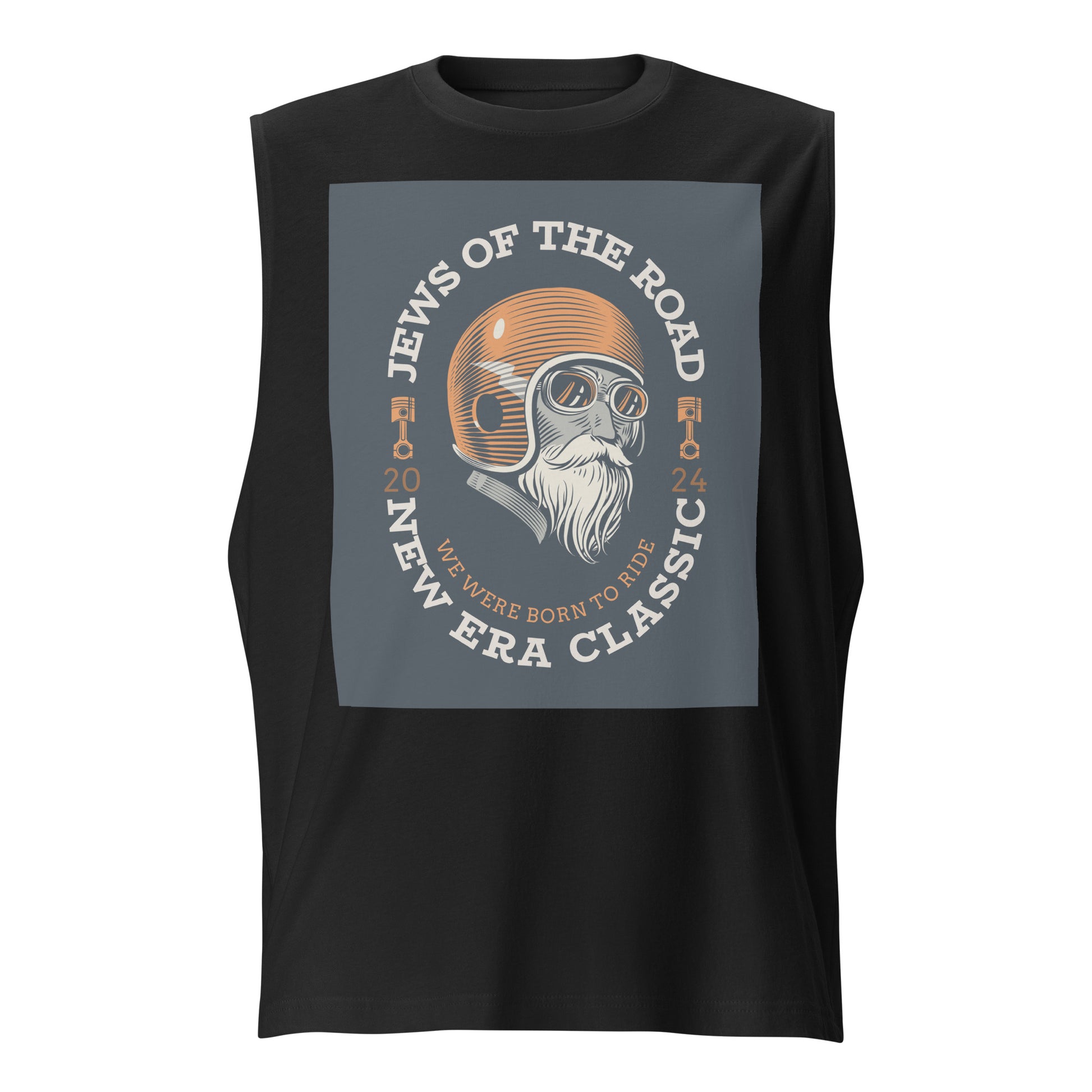 Biker Road | Jews | Unisex Muscle Tank Top Jouparty