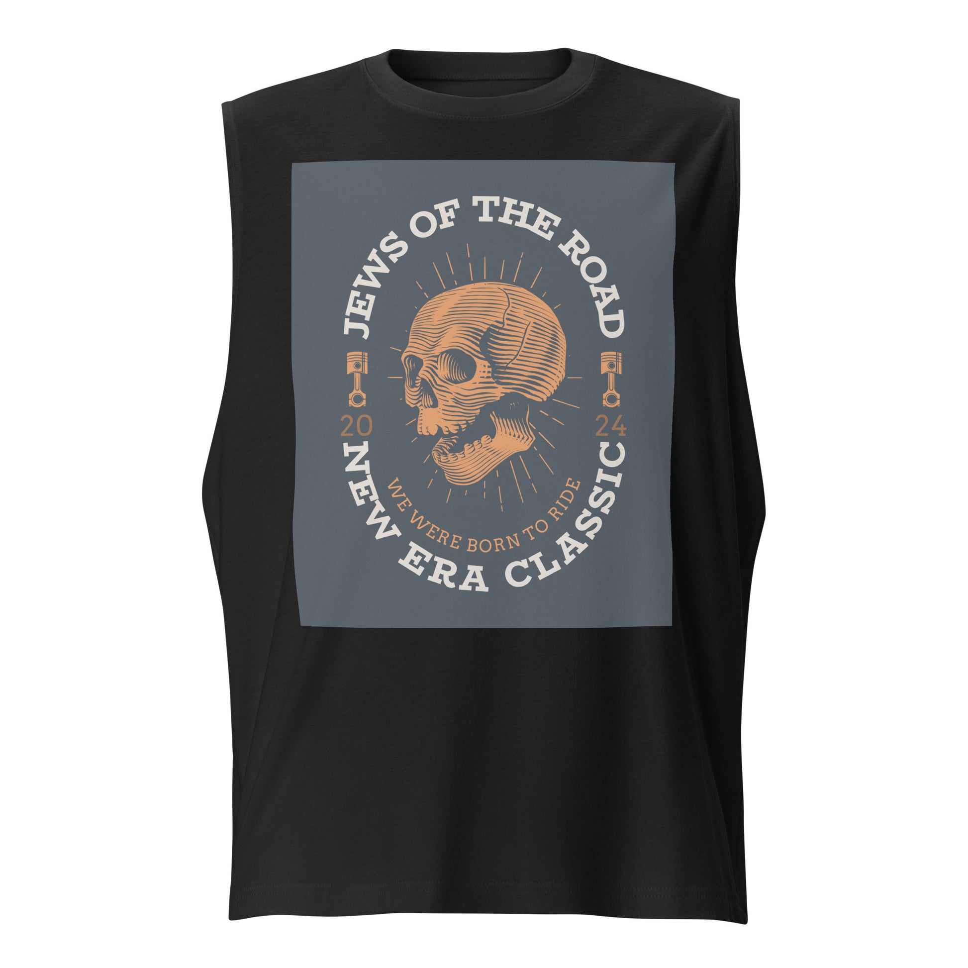 Biker Road | Jews | Unisex Muscle Tank Top Jouparty