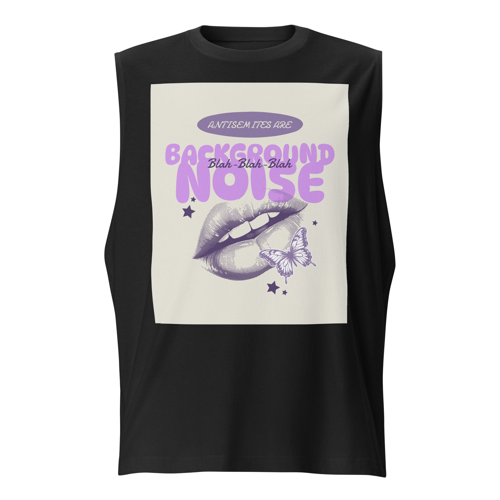 Purple Glam Story | Antisemitism | Unisex Muscle Tank Top Jouparty