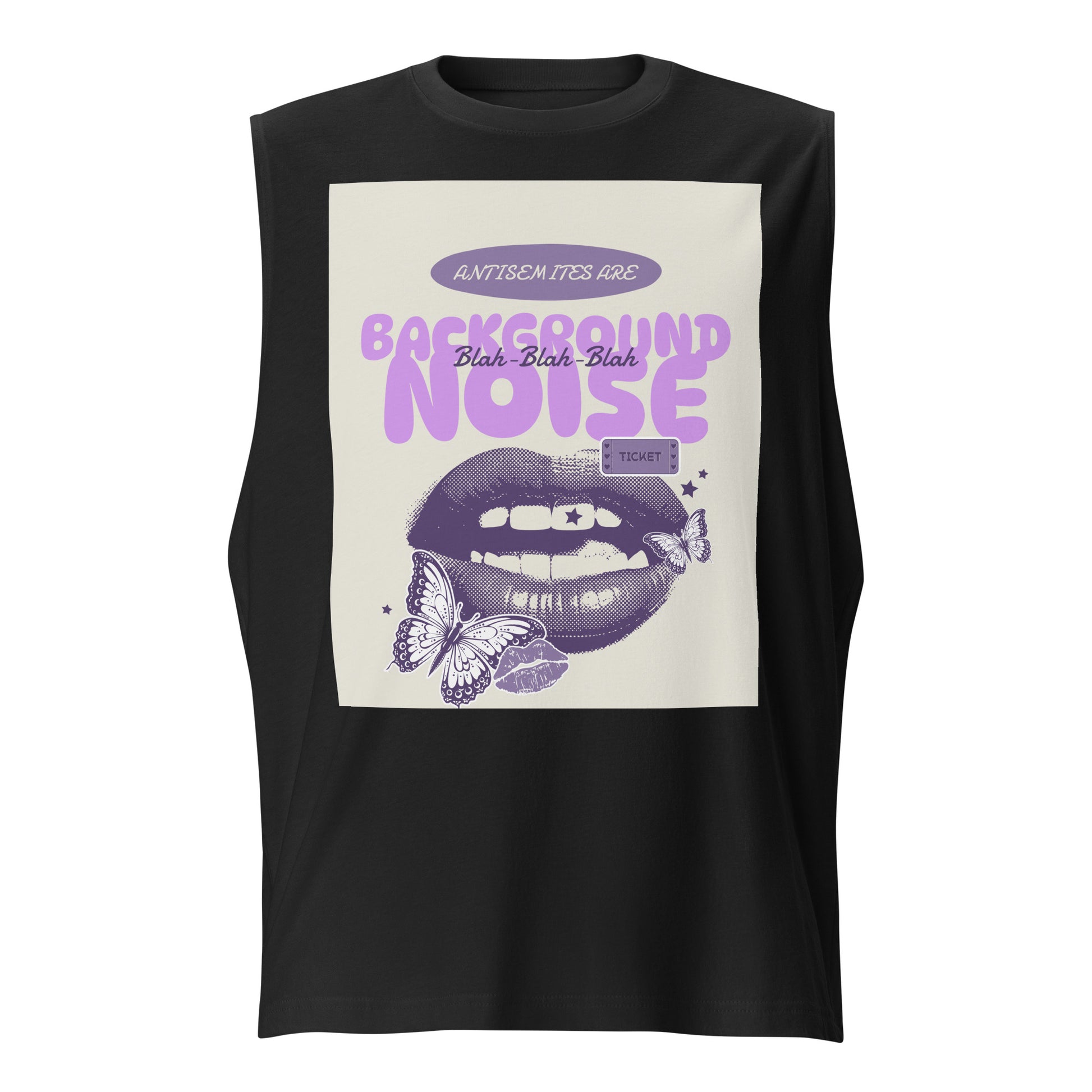 Purple Glam Story | Antisemitism | Unisex Muscle Tank Top