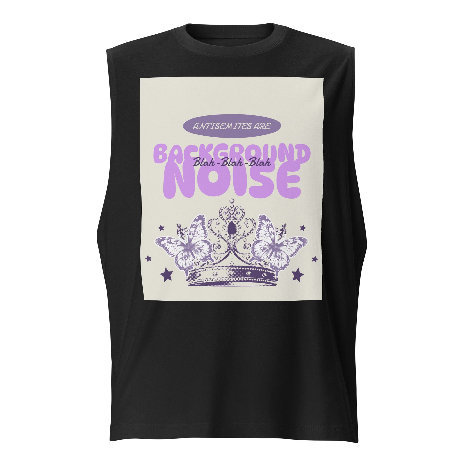 Purple Glam Story | Antisemitism | Unisex Muscle Tank Top Jouparty