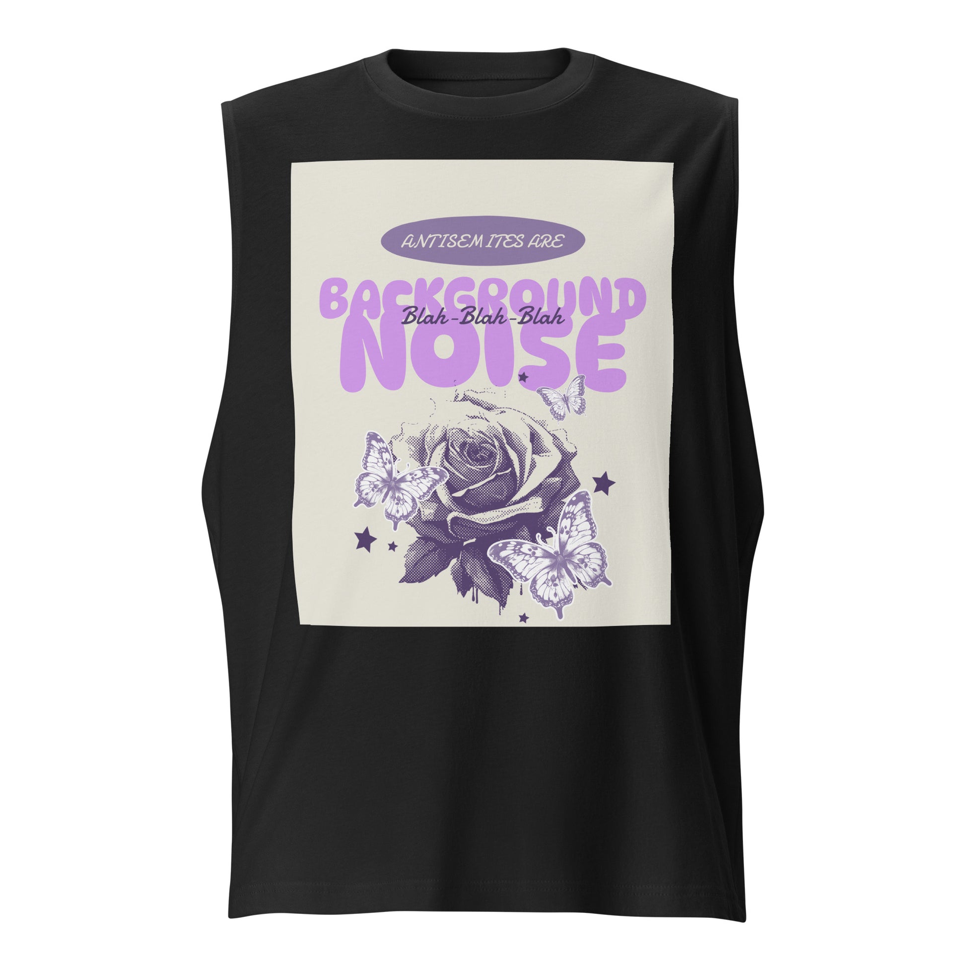 Purple Glam Story | Antisemitism | Unisex Muscle Tank Top