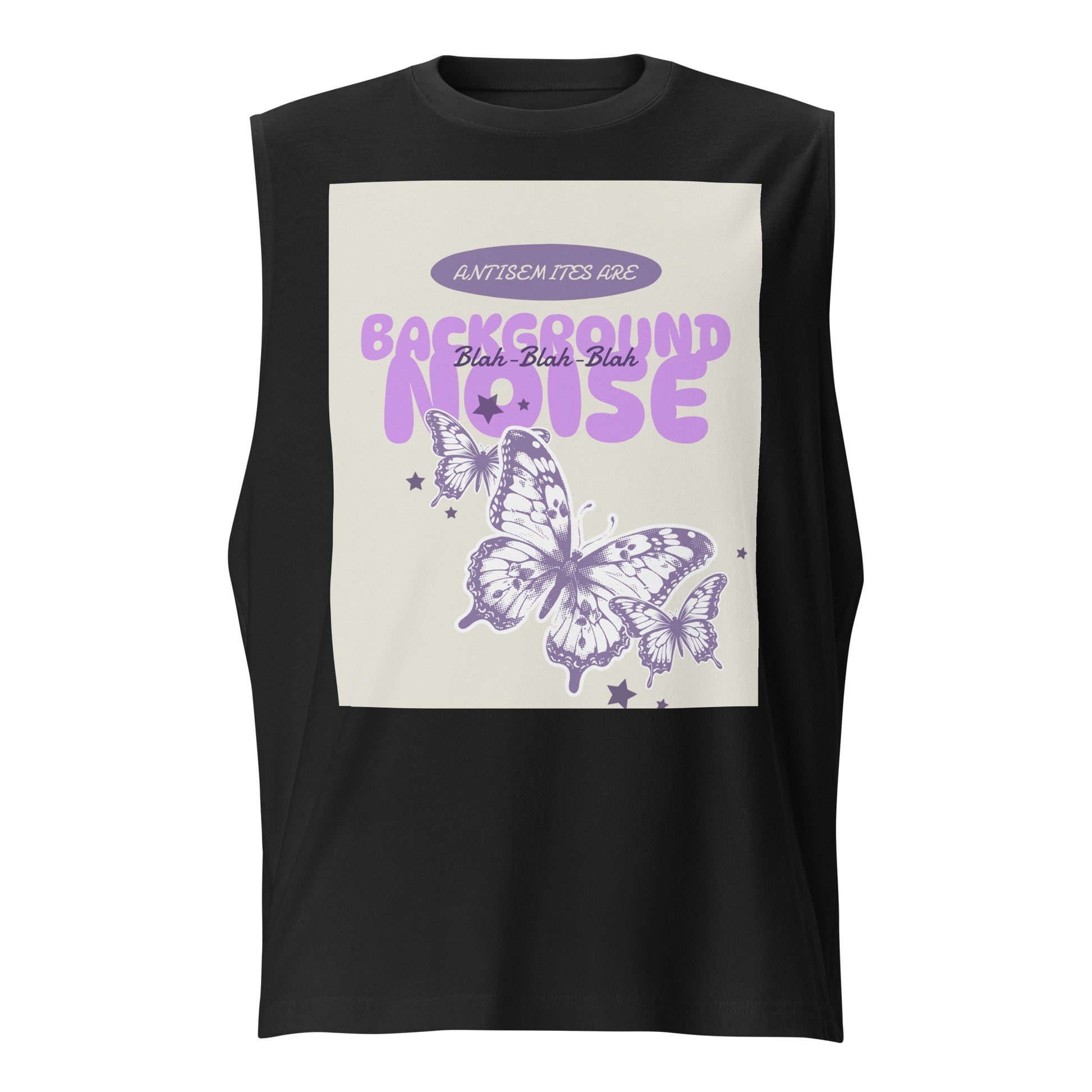 Purple Glam Story | Antisemitism | Unisex Muscle Tank Top