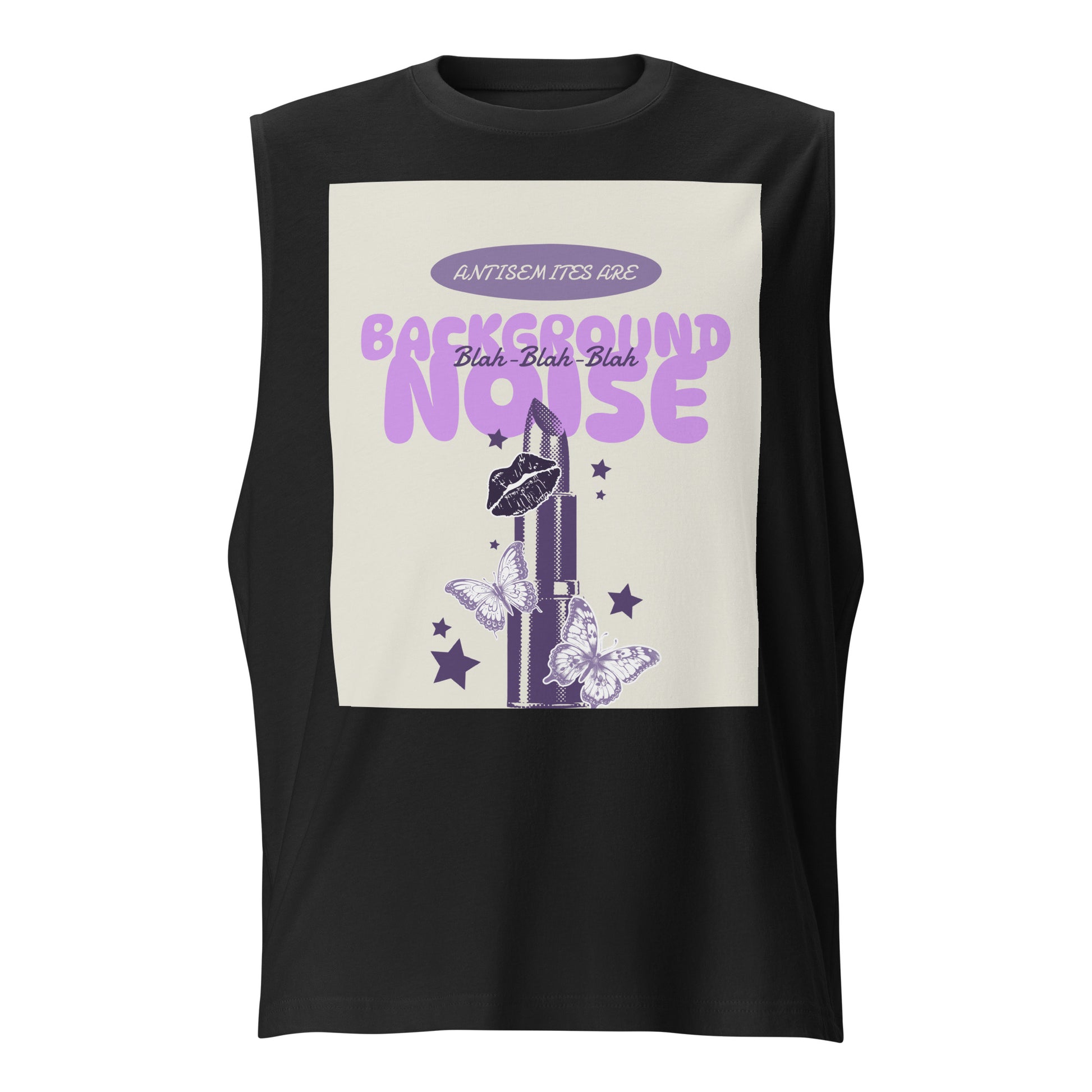 Purple Glam Story | Antisemitism | Unisex Muscle Tank Top