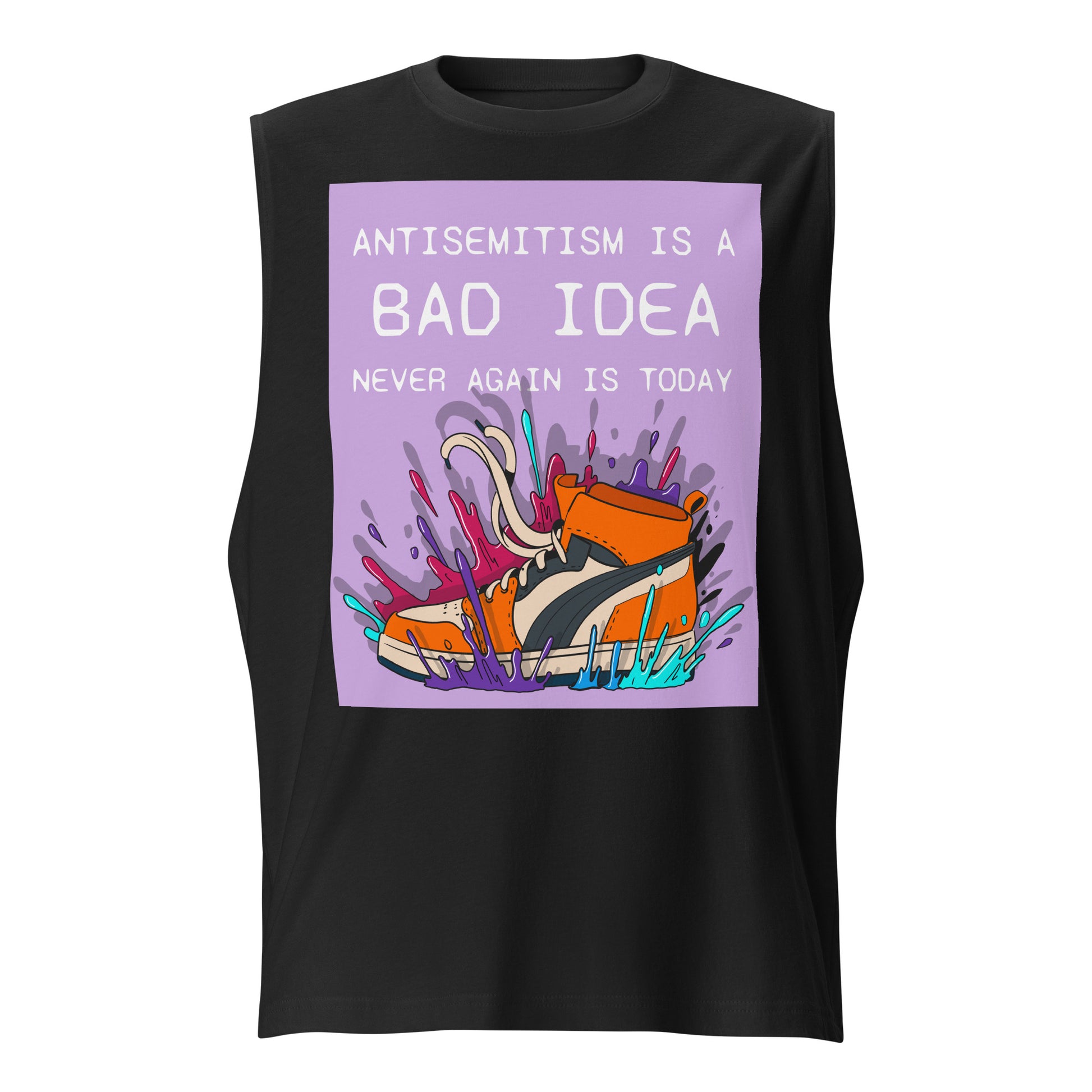 Bad Idea | Antisemitism | Unisex Muscle Tank Top