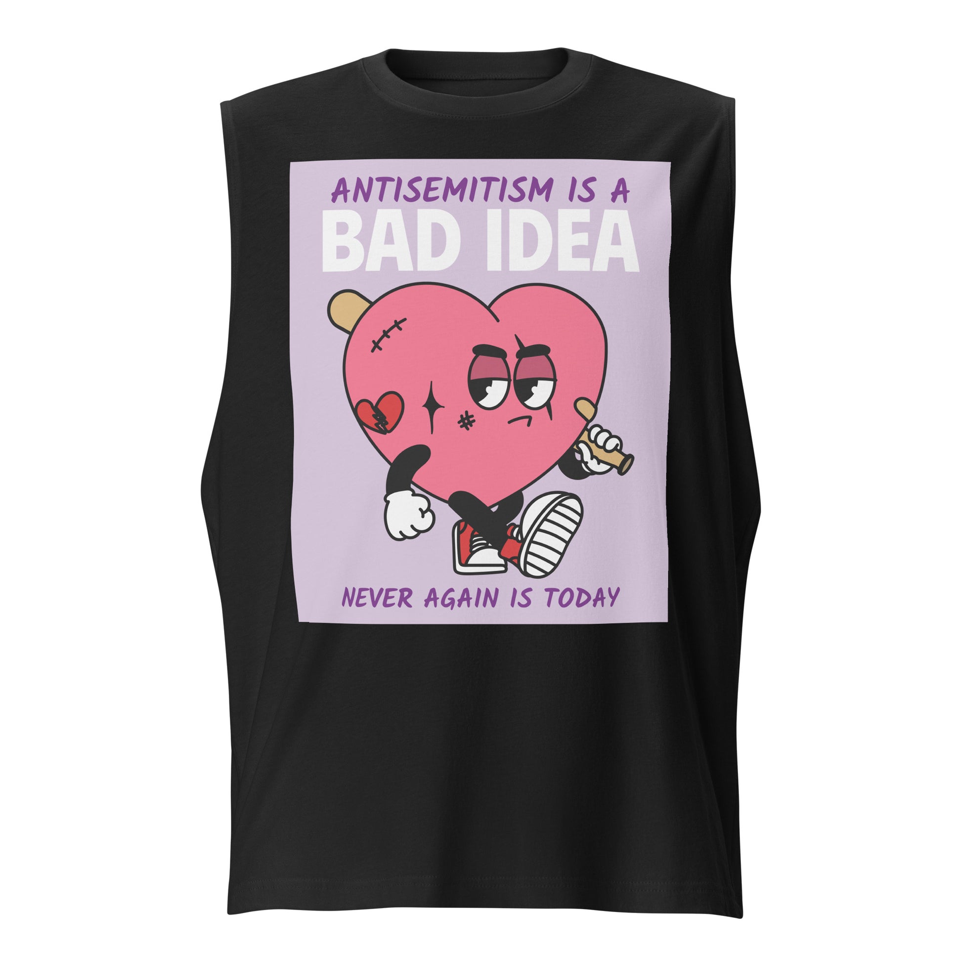 Bad Idea | Antisemitism | Unisex Muscle Tank Top Jouparty