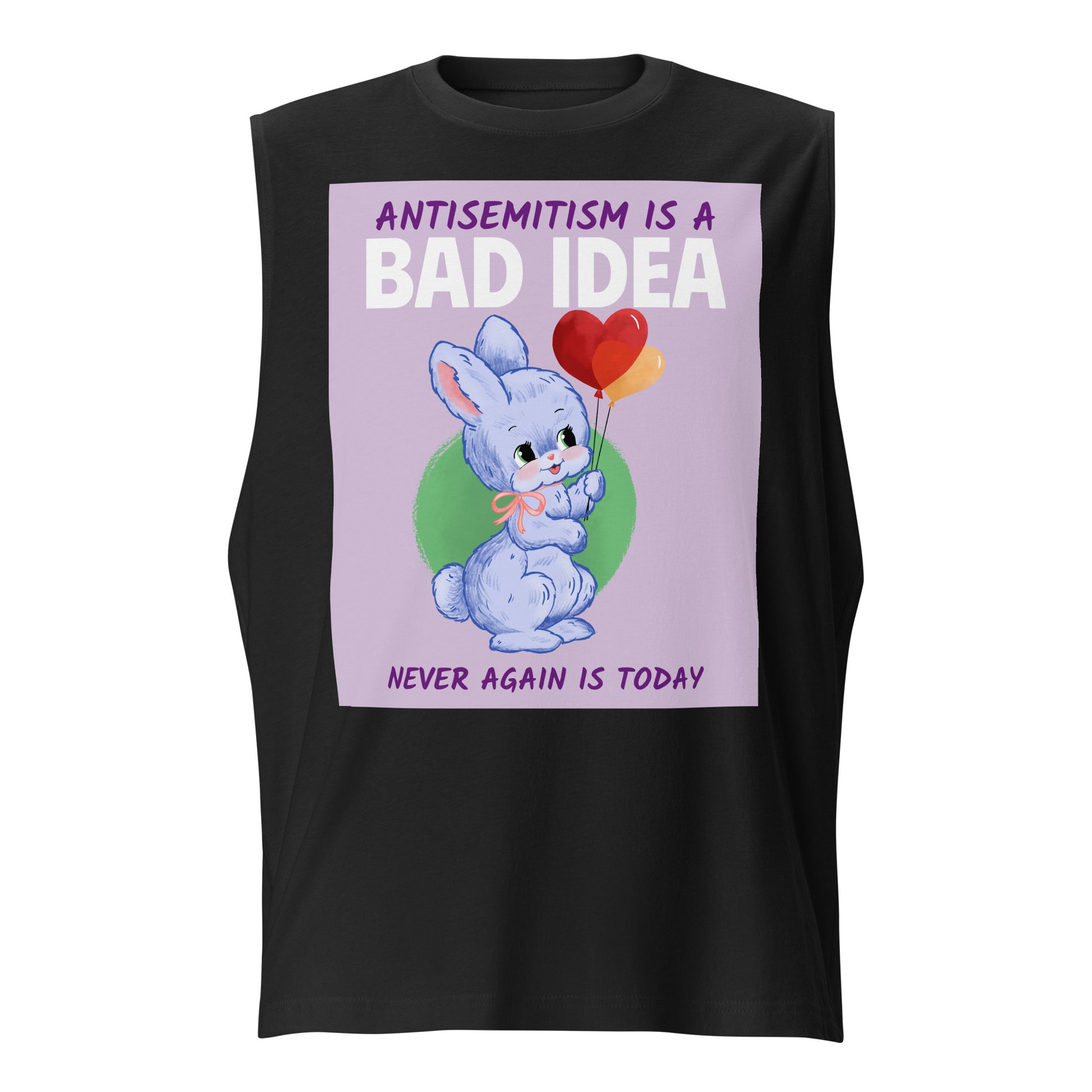 Bad Idea | Antisemitism | Unisex Muscle Tank Top Jouparty