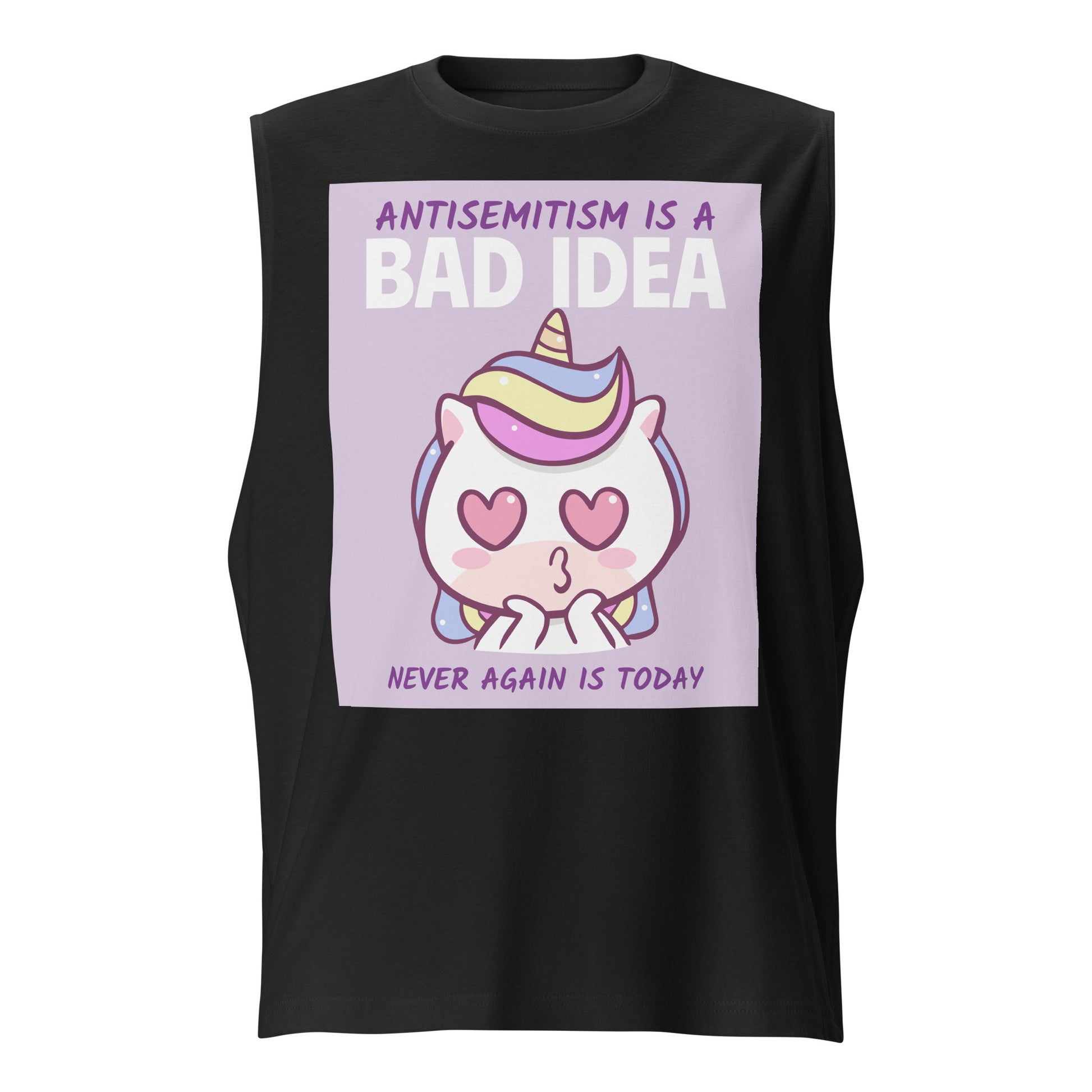 Bad Idea | Antisemitism | Unisex Muscle Tank Top Jouparty