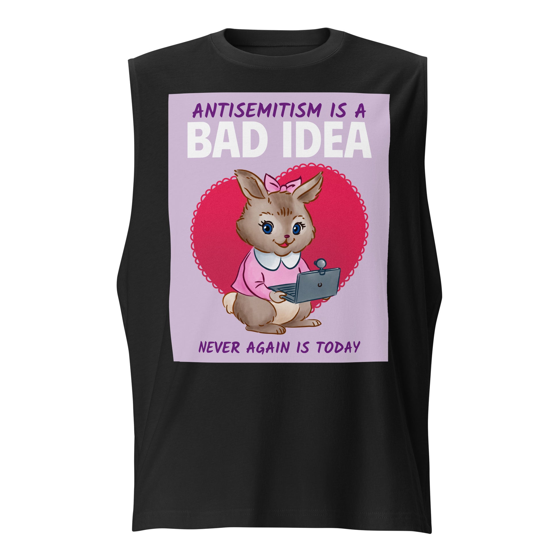 Bad Idea | Antisemitism | Unisex Muscle Tank Top Jouparty