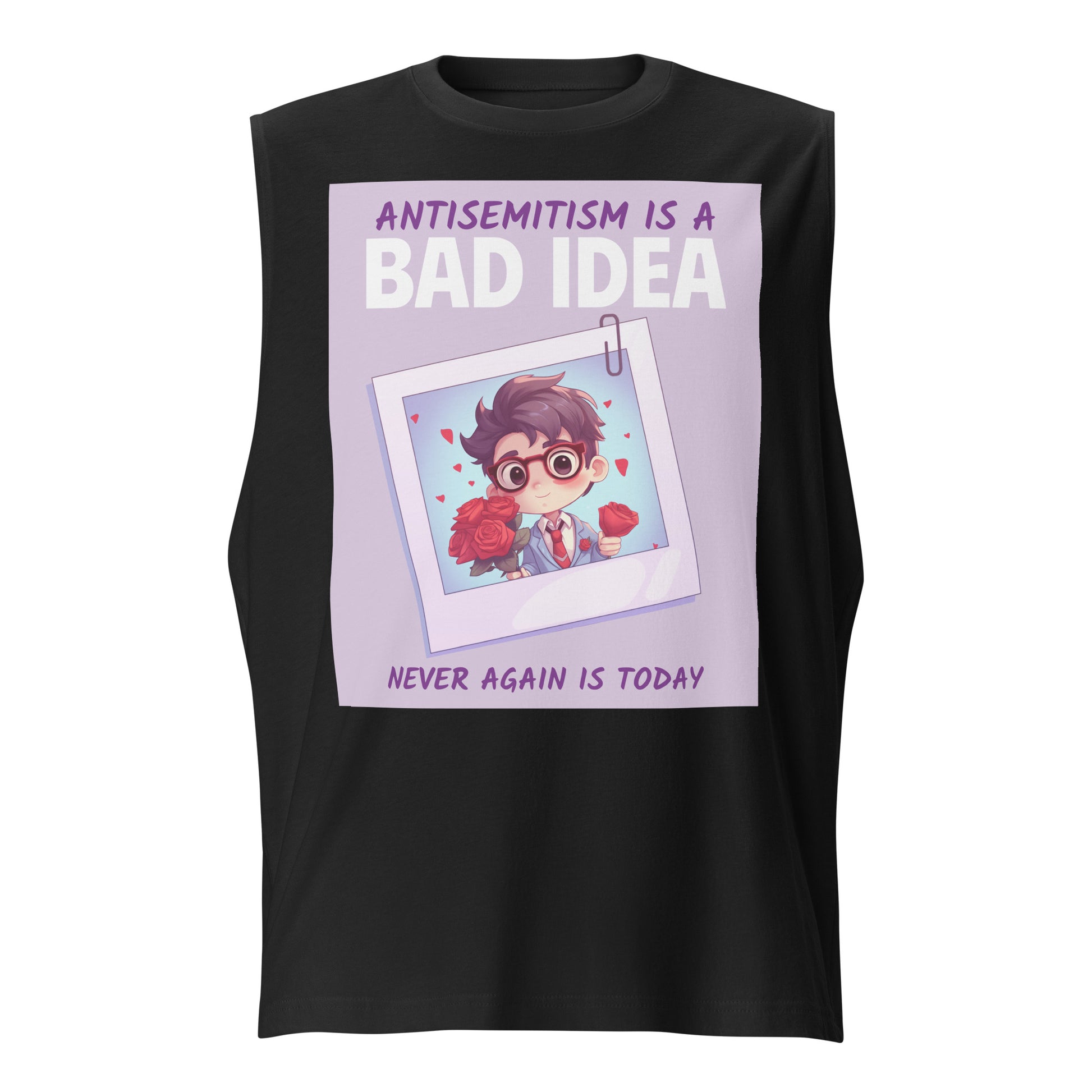Bad Idea | Antisemitism | Unisex Muscle Tank Top Jouparty
