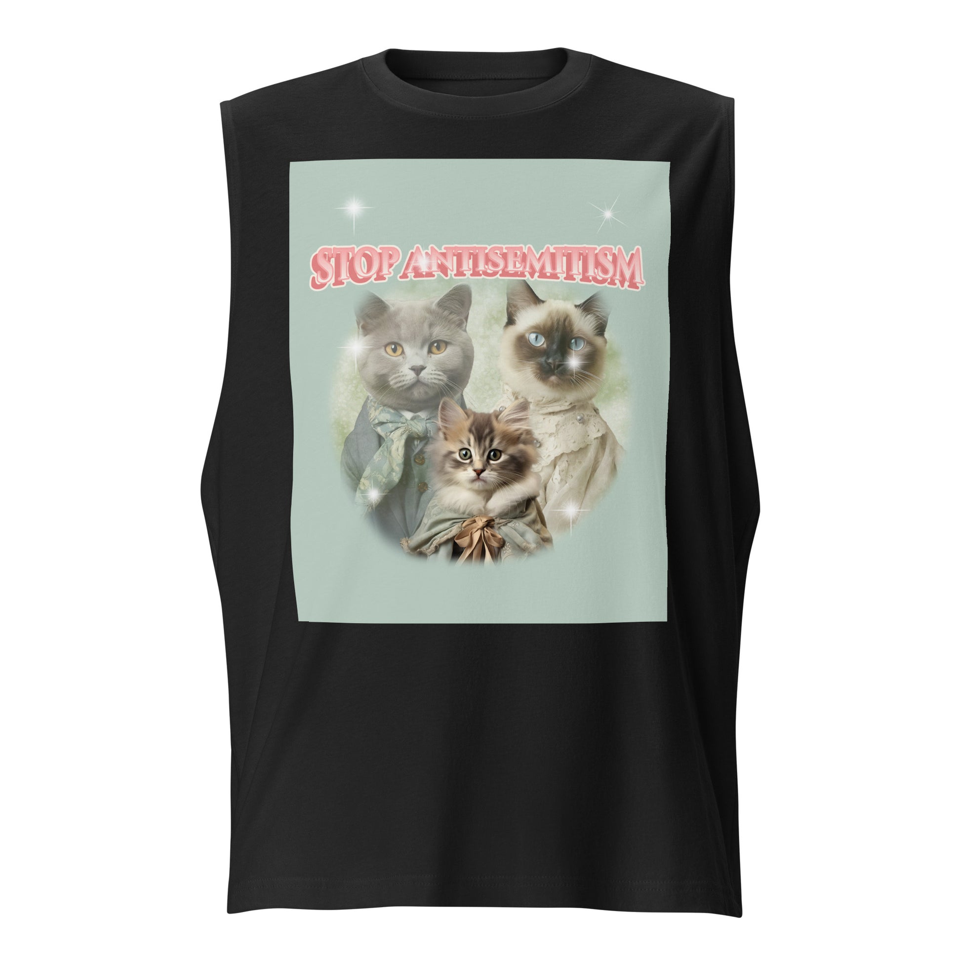 Sweet Cats | Antisemitism | Unisex Muscle Tank Top Jouparty