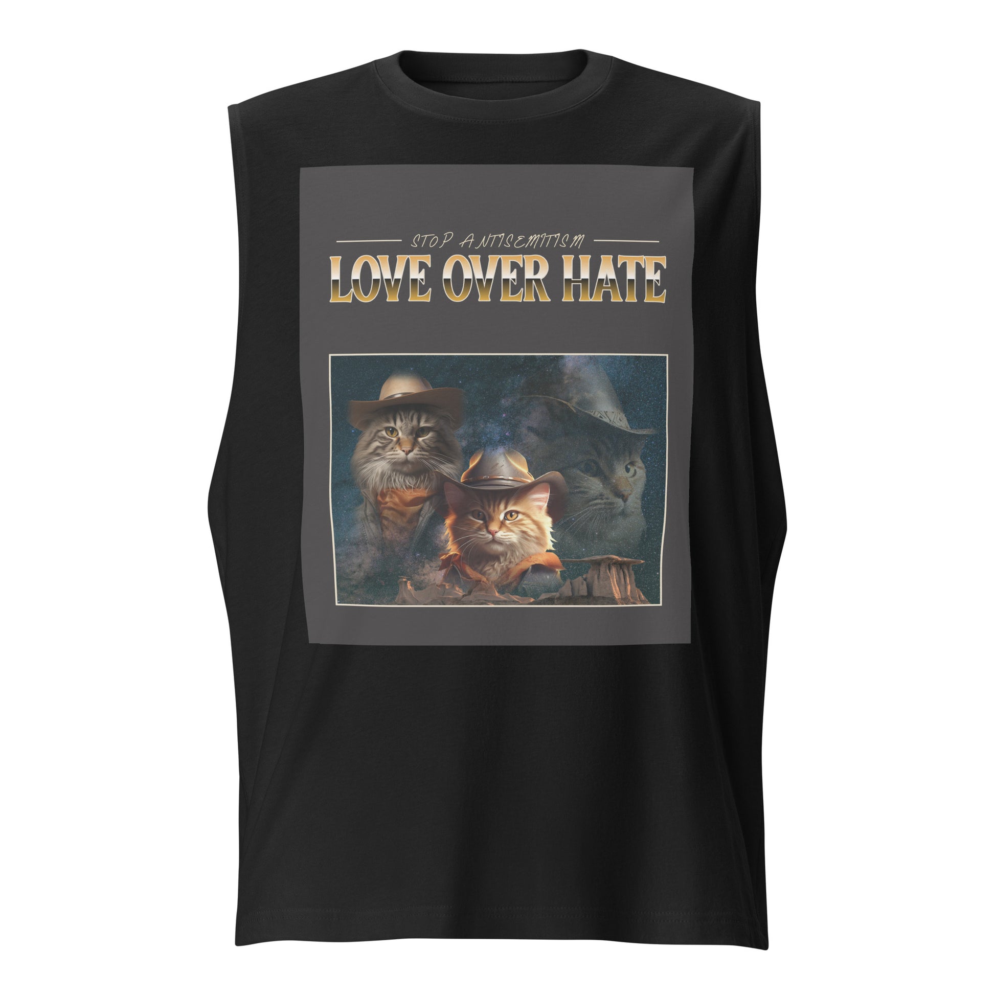 Sweet Cats | Antisemitism | Unisex Muscle Tank Top Jouparty