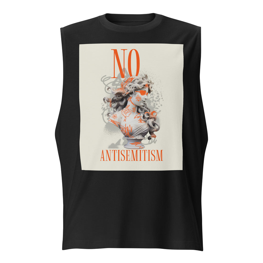 Graffiti Statue Anthem | No Antisemitism | Unisex Muscle Tank Top Jouparty