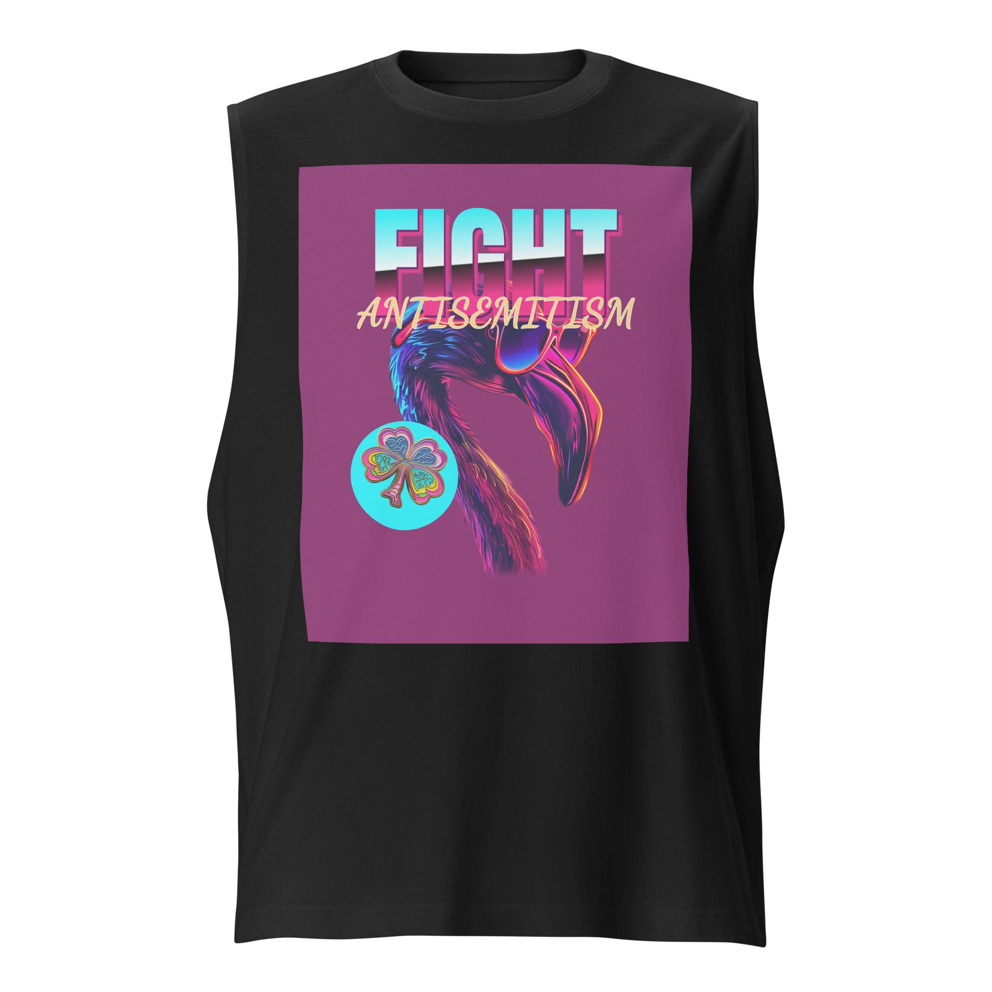 Retro Neon Animal | Unisex Muscle Tank Top