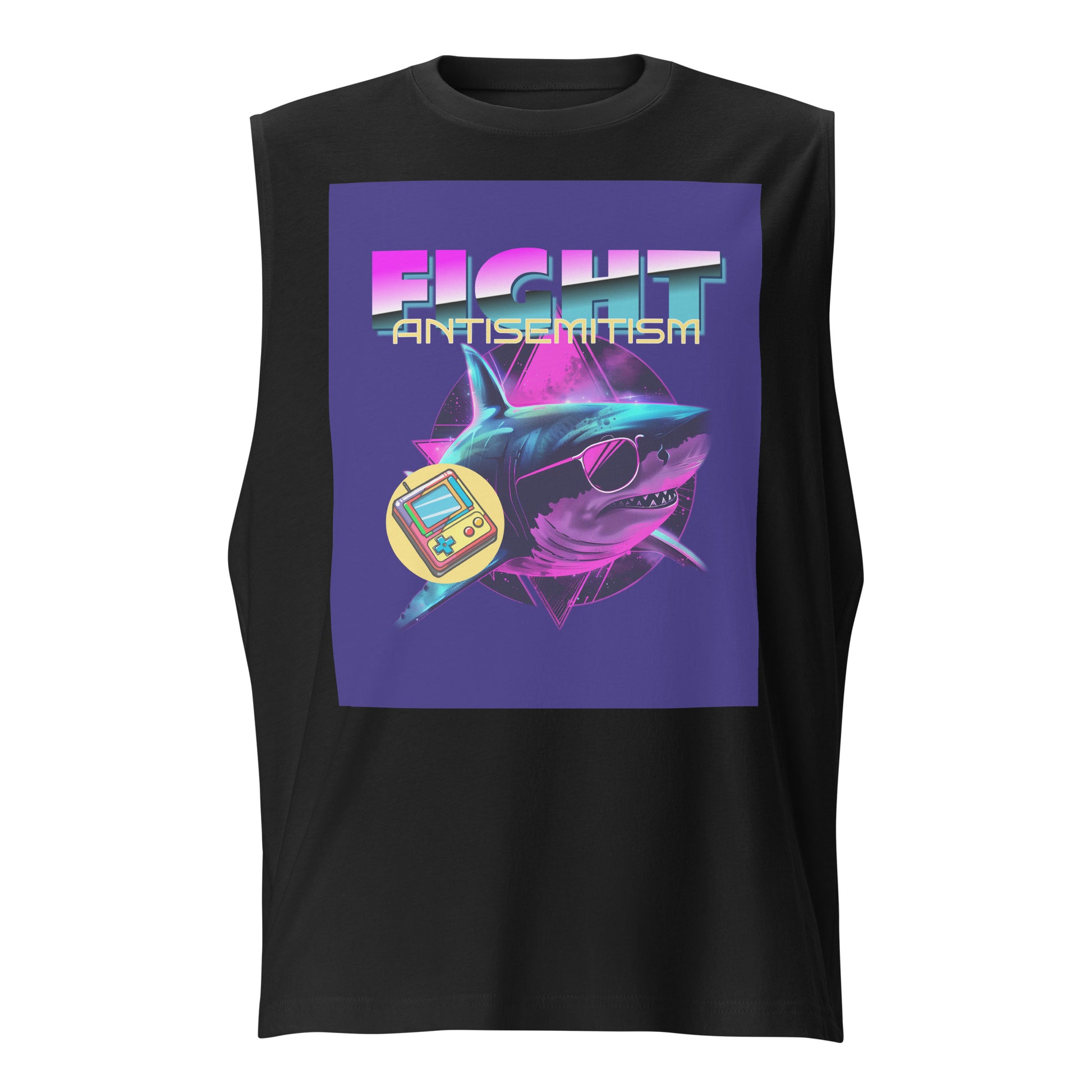 Retro Neon Animal | Unisex Muscle Tank Top Jouparty