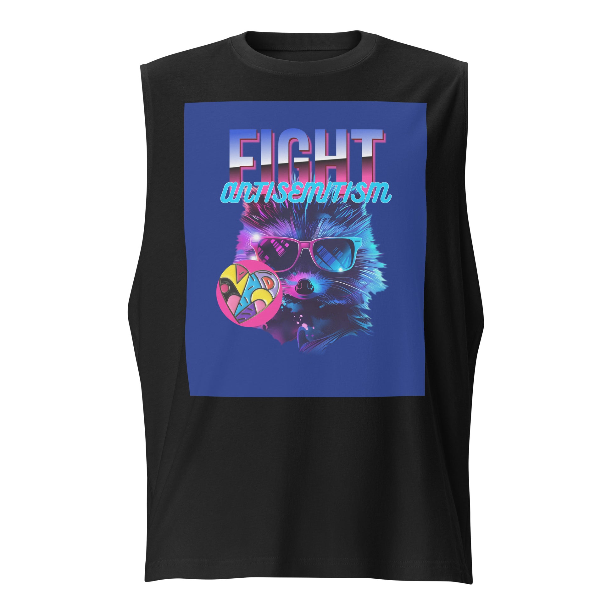Retro Neon Animal | Unisex Muscle Tank Top Jouparty