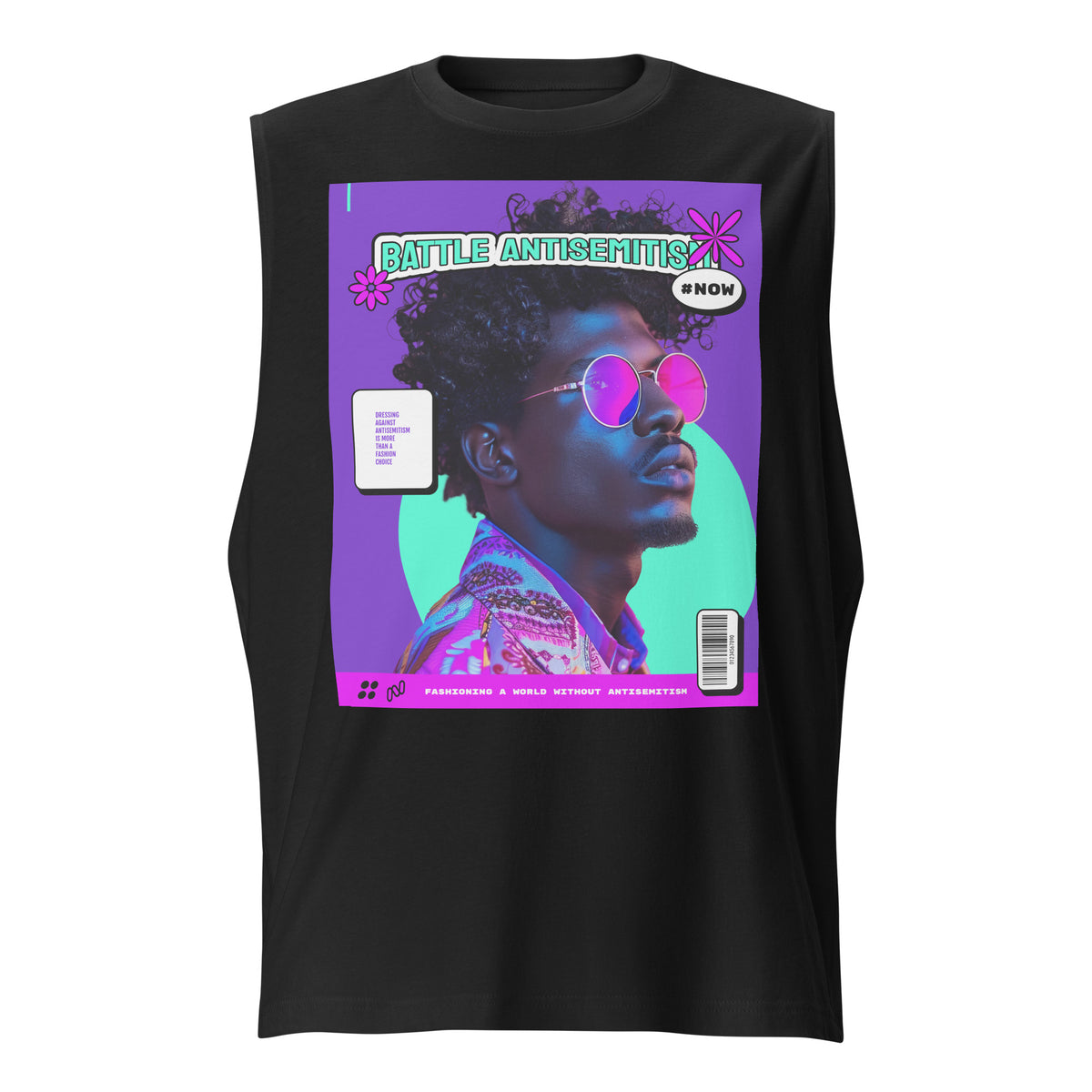 80's Fashion Trend | Battle Antisemitism | Unisex Muscle Tank Top Jouparty