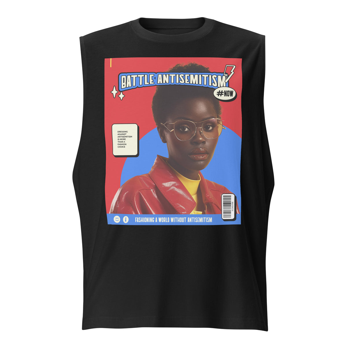 80's Fashion Trend | Battle Antisemitism | Unisex Muscle Tank Top Jouparty