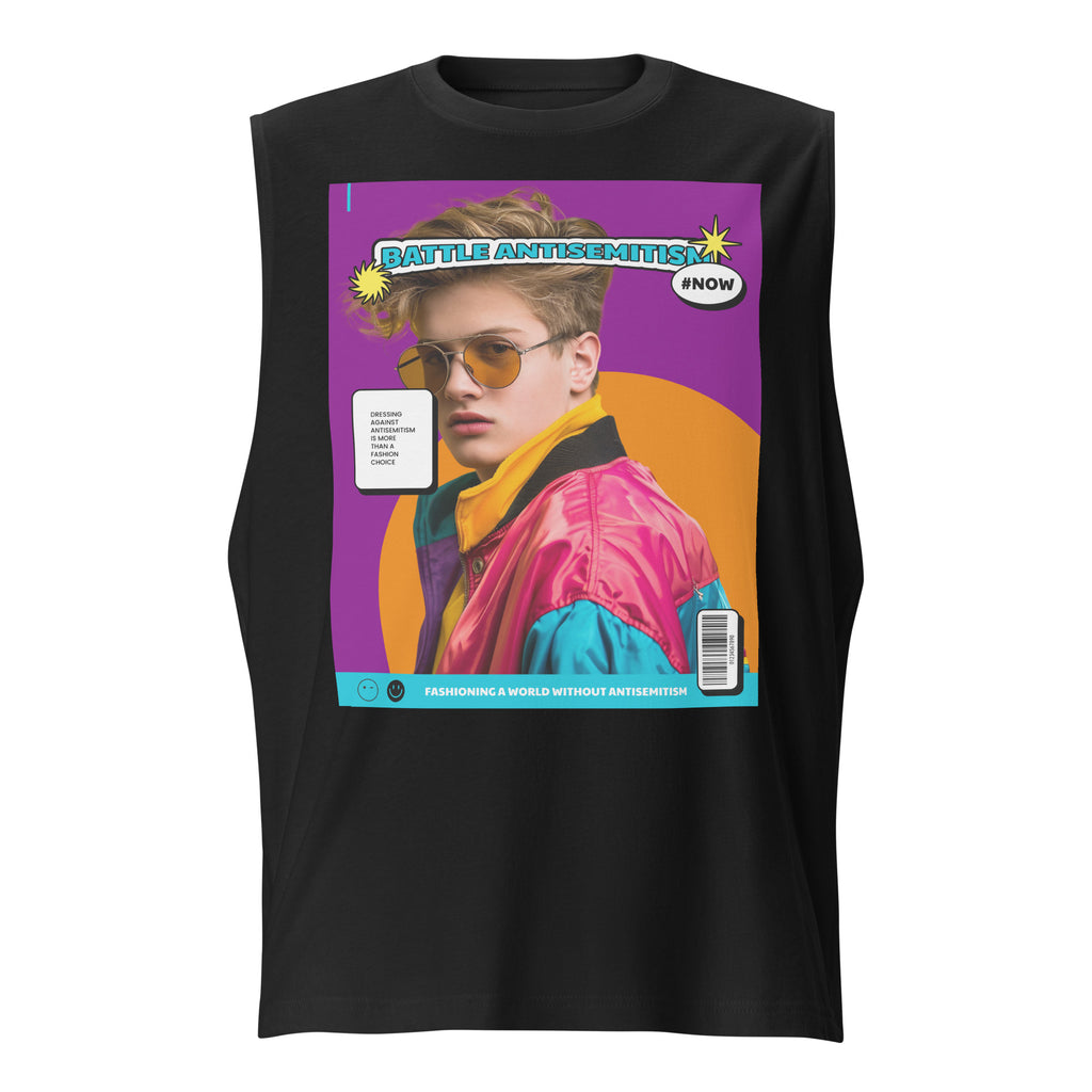 80's Fashion Trend | Battle Antisemitism | Unisex Muscle Tank Top Jouparty